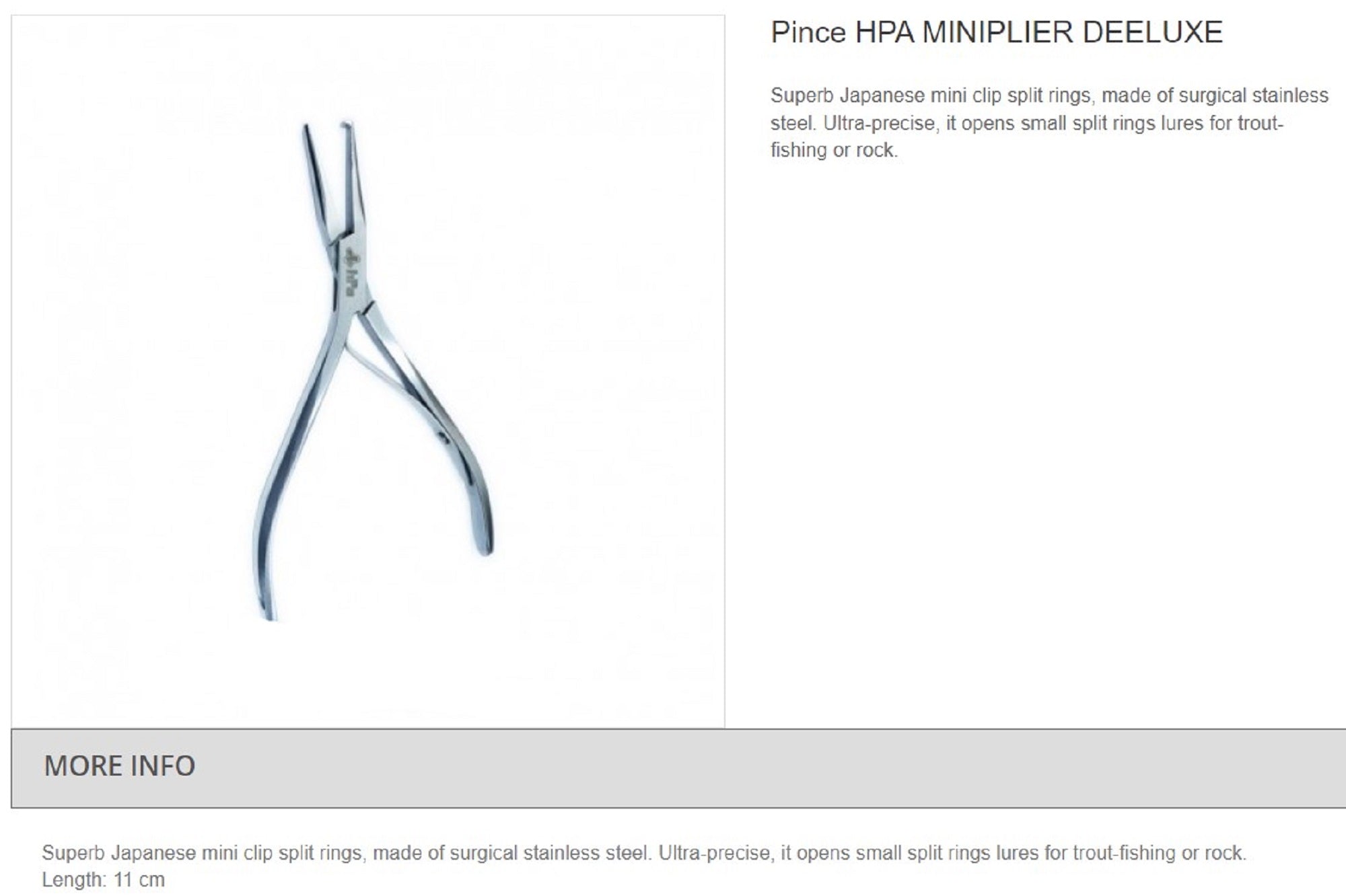 HPA Pliers Split Ring Mini Pliers Size 1-4 Rings Steel (0187)
