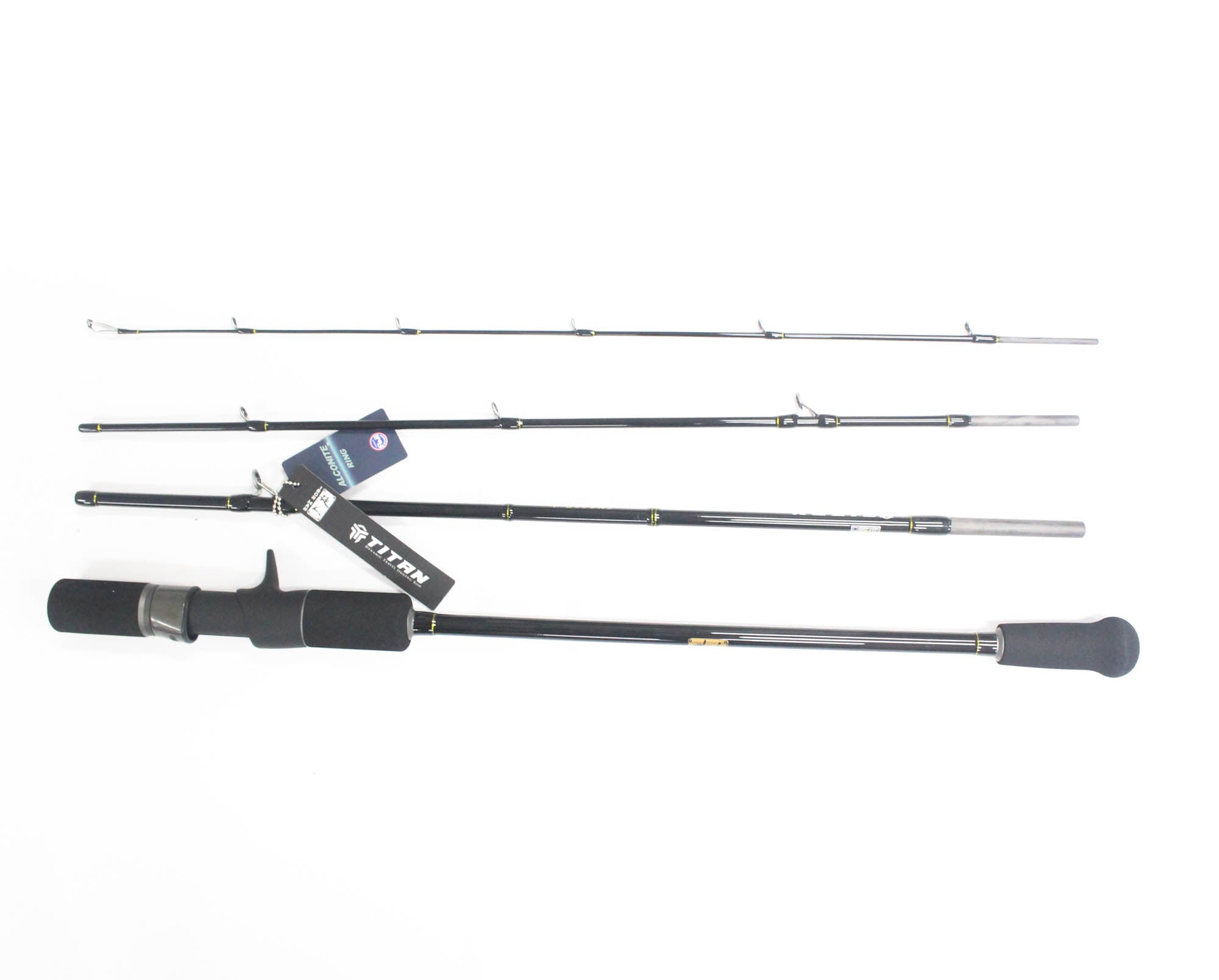Iron Man Baitcast Rod Titan Jigging TN641B-4 Piece Travel Rod (2043)
