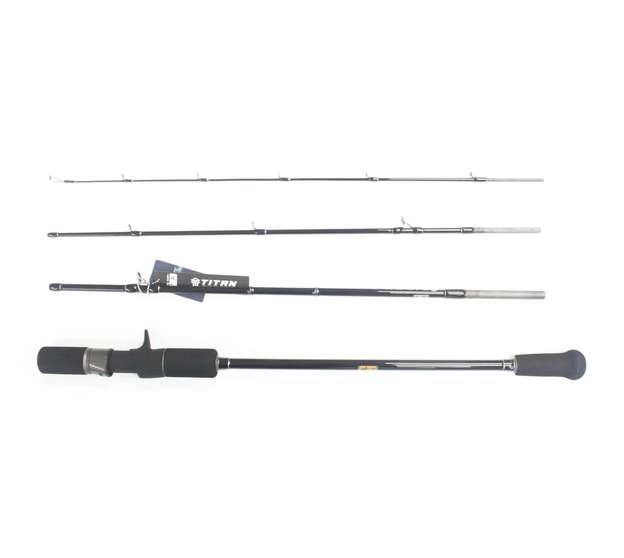 Iron Man Baitcast Rod Titan Jigging TN622B-4 Piece Travel Rod (2044)