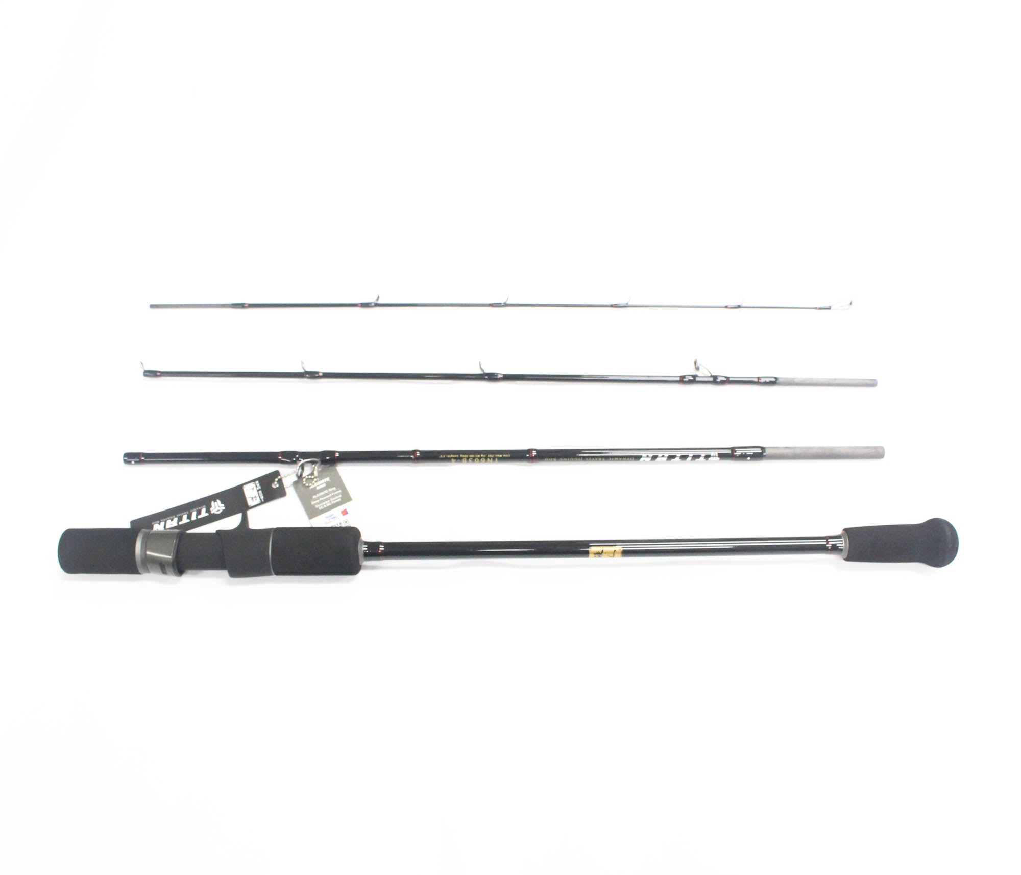Iron Man Baitcast Rod Titan Jigging TN603B-4 Piece Travel Rod (2045)