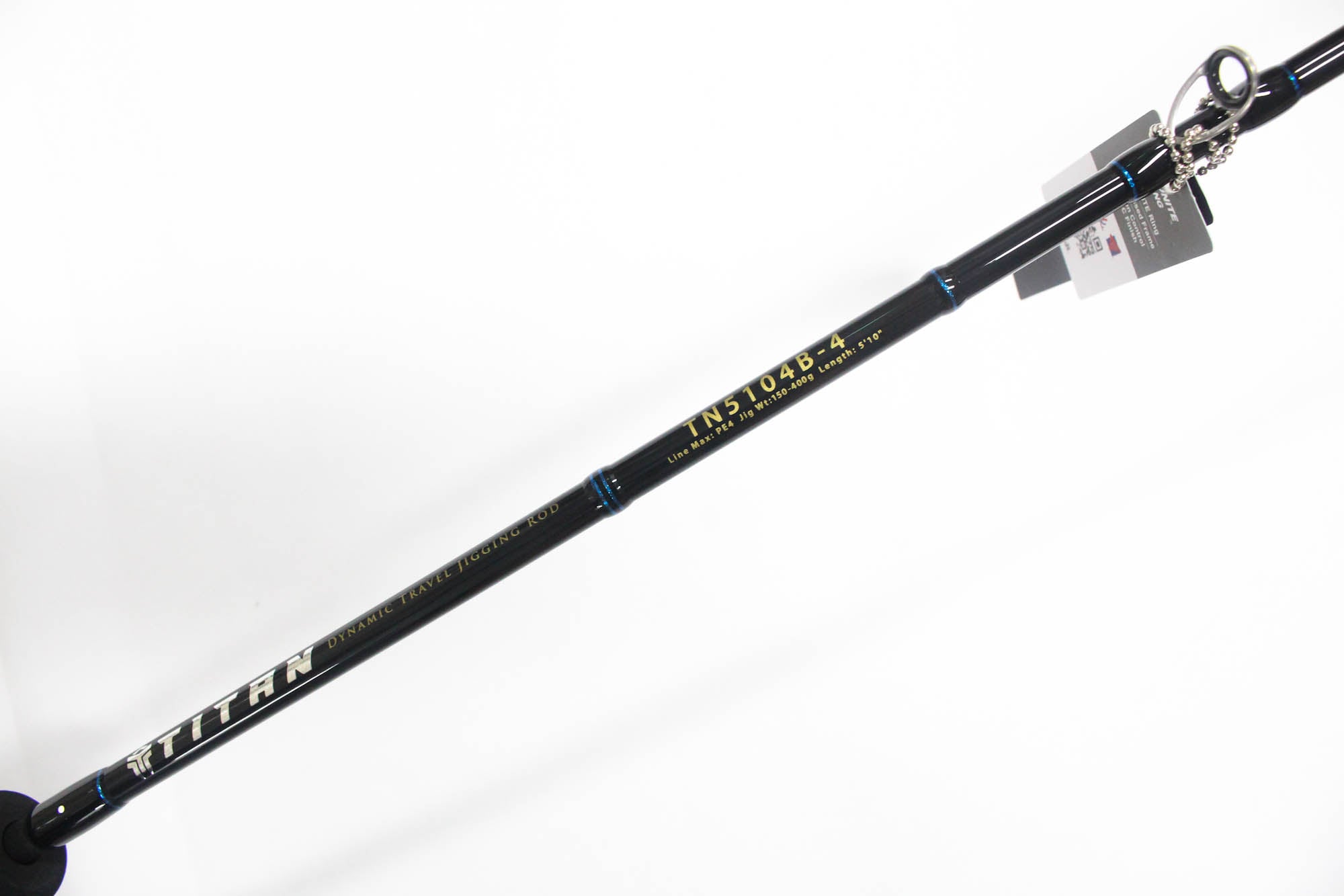 Iron Man Baitcast Rod Titan Jigging TN5104B-4 Piece Travel Rod (2046)
