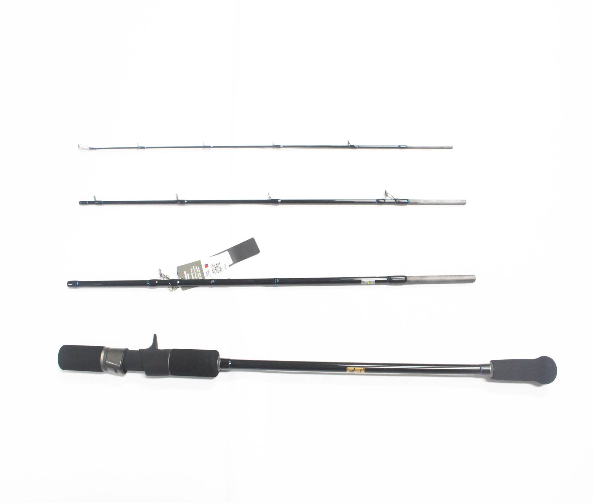 Iron Man Baitcast Rod Titan Jigging TN5104B-4 Piece Travel Rod (2046)