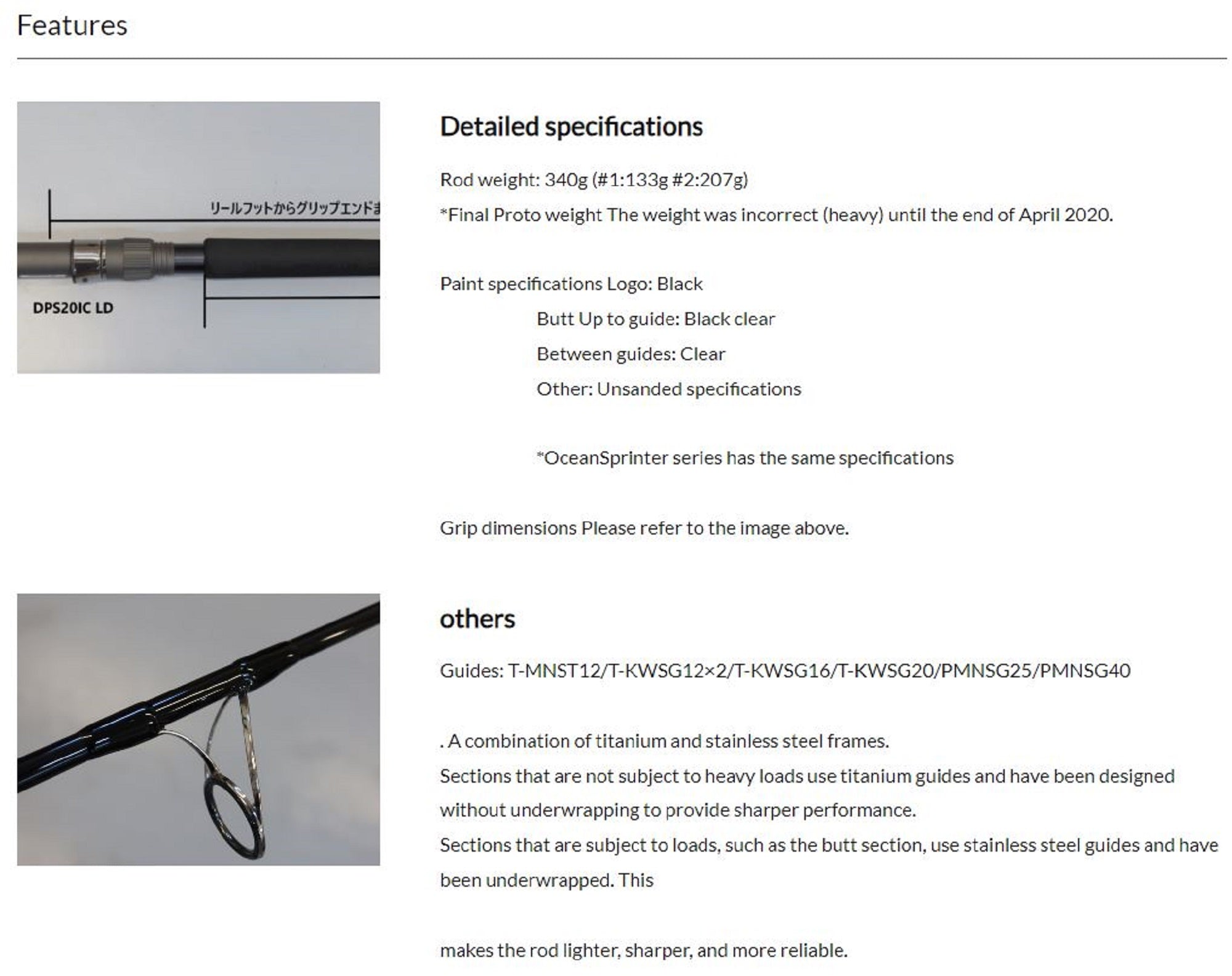 Truth Rod Spinning 856 Ocean Sprinter Japan (2300)