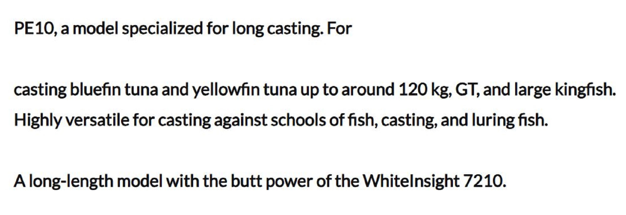 Truth Rod Spinning 8210 White Insight Japan (2330)