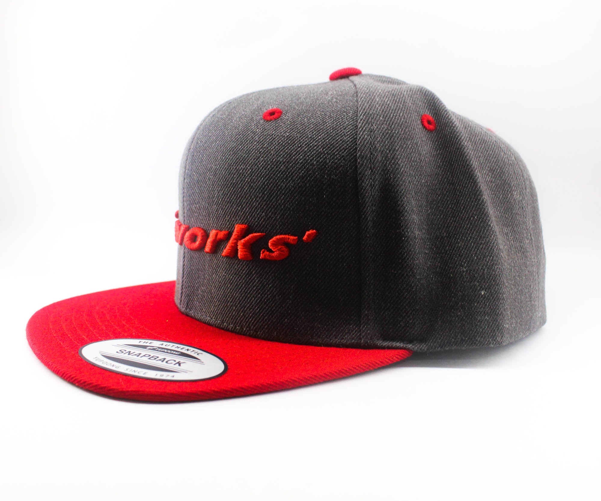 MC Works Cap Snapback Flat Visor 2026 Dark Heather Red (2415)