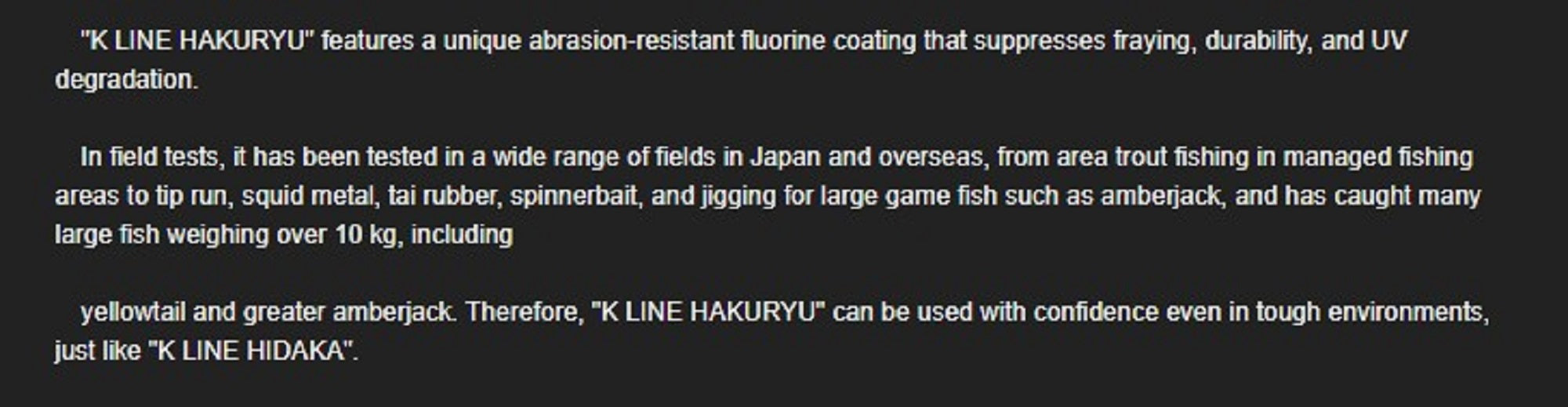 K Line P.E Line Hakuryu 300m P.E 1.5 29lb Multi (4003)