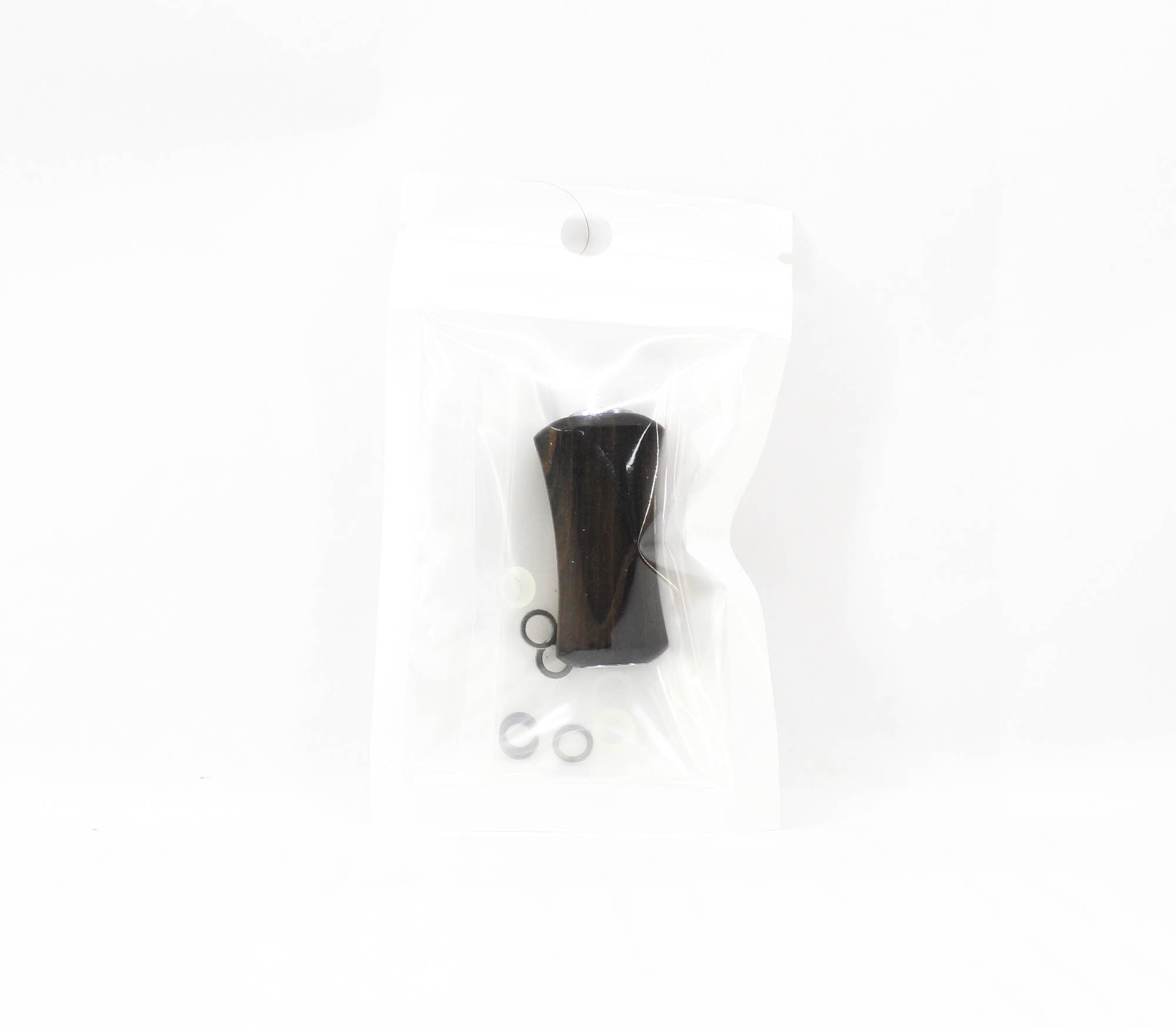 Rev Handle Knob Flat 35 mm Dark Wood Silver Shimano A Daiwa S (4545)