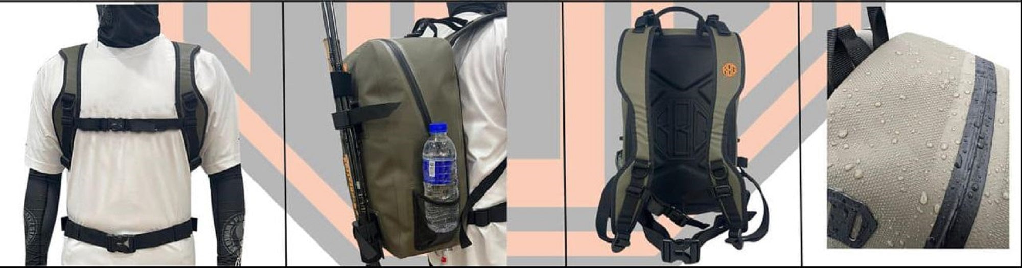 RBG X PirateZ Strike Bush Trekker Waterproof Back Pack 46x29x15cm (6002)