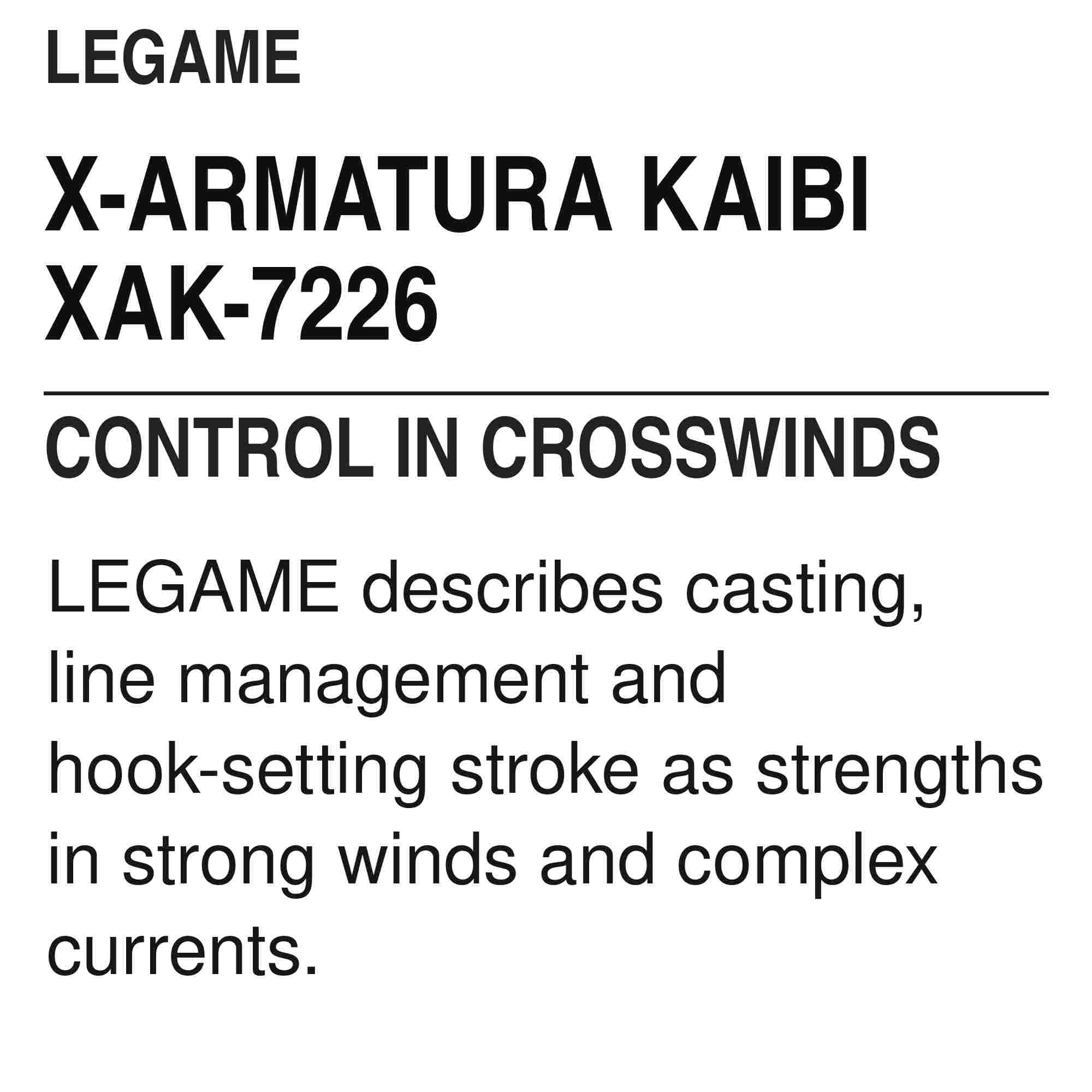 Le Game Rod Spinning X-Armatura XAK-7226 Light Game Kaibi (6999)