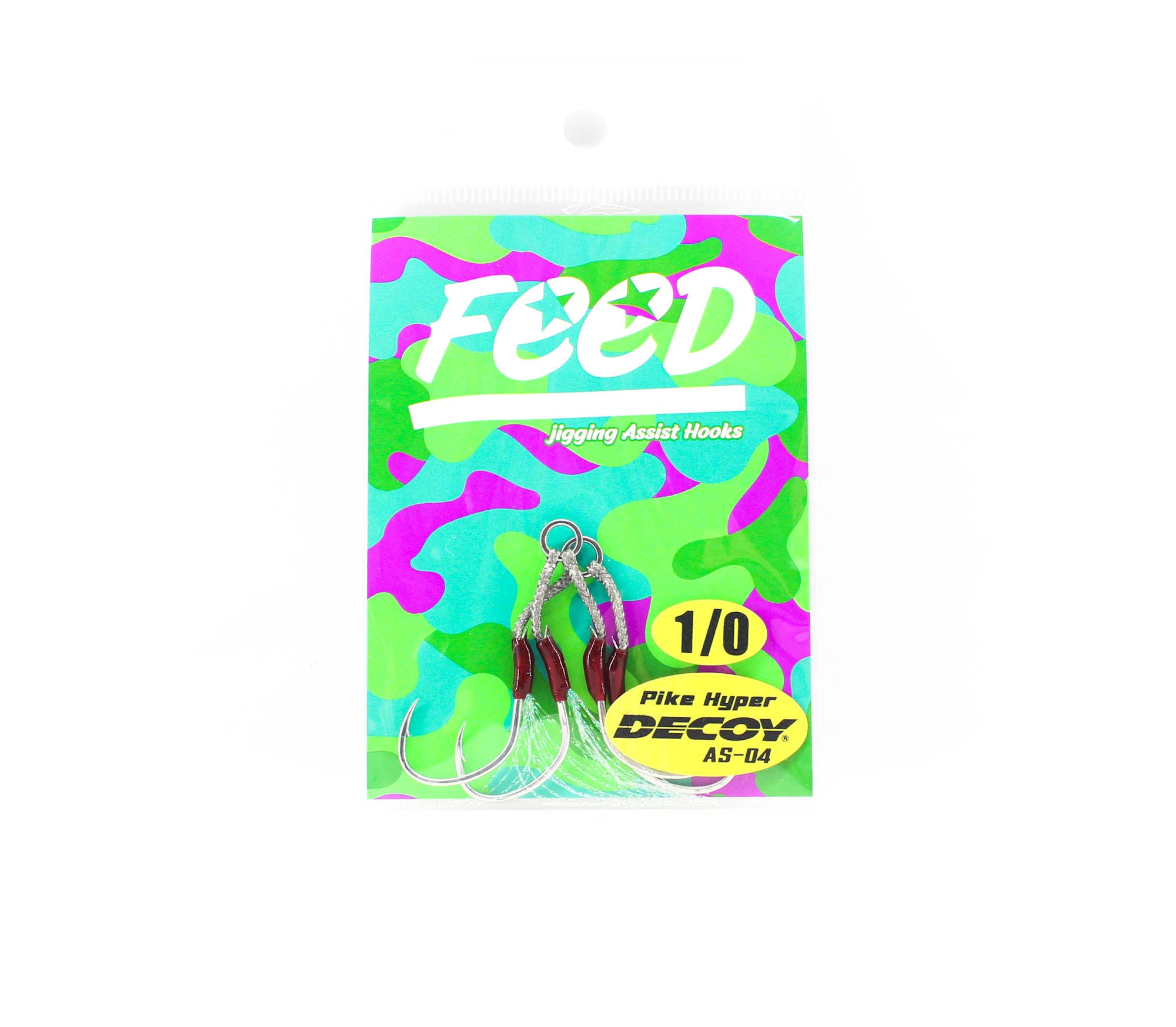 Feed HM Assist Hook Twin SMP Decoy AS-04 Size 1/0 2 set (2127)