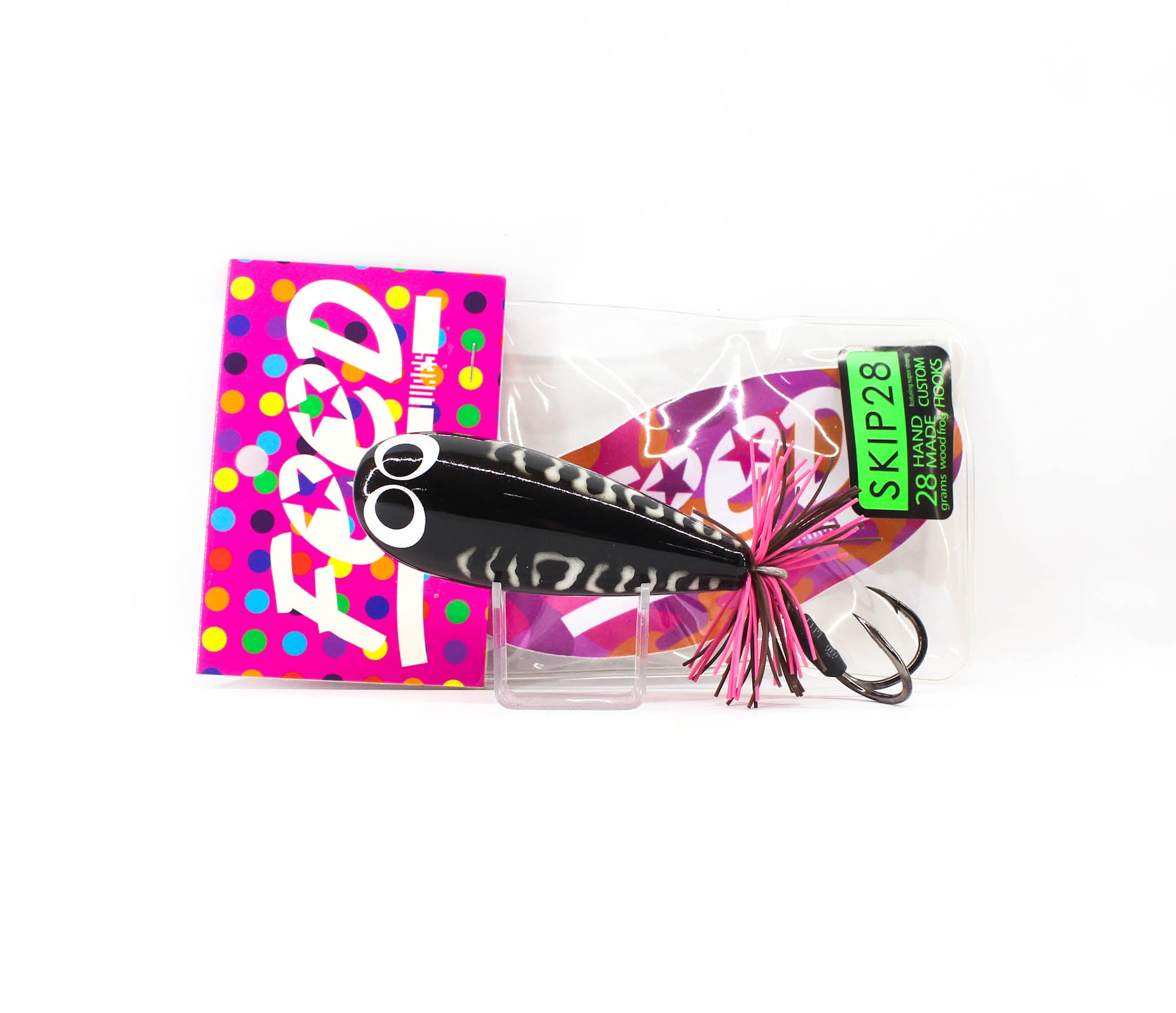 Feed Skip 28 Hand Made Wood Frog Floating Lure 28 grams 1 (3001)