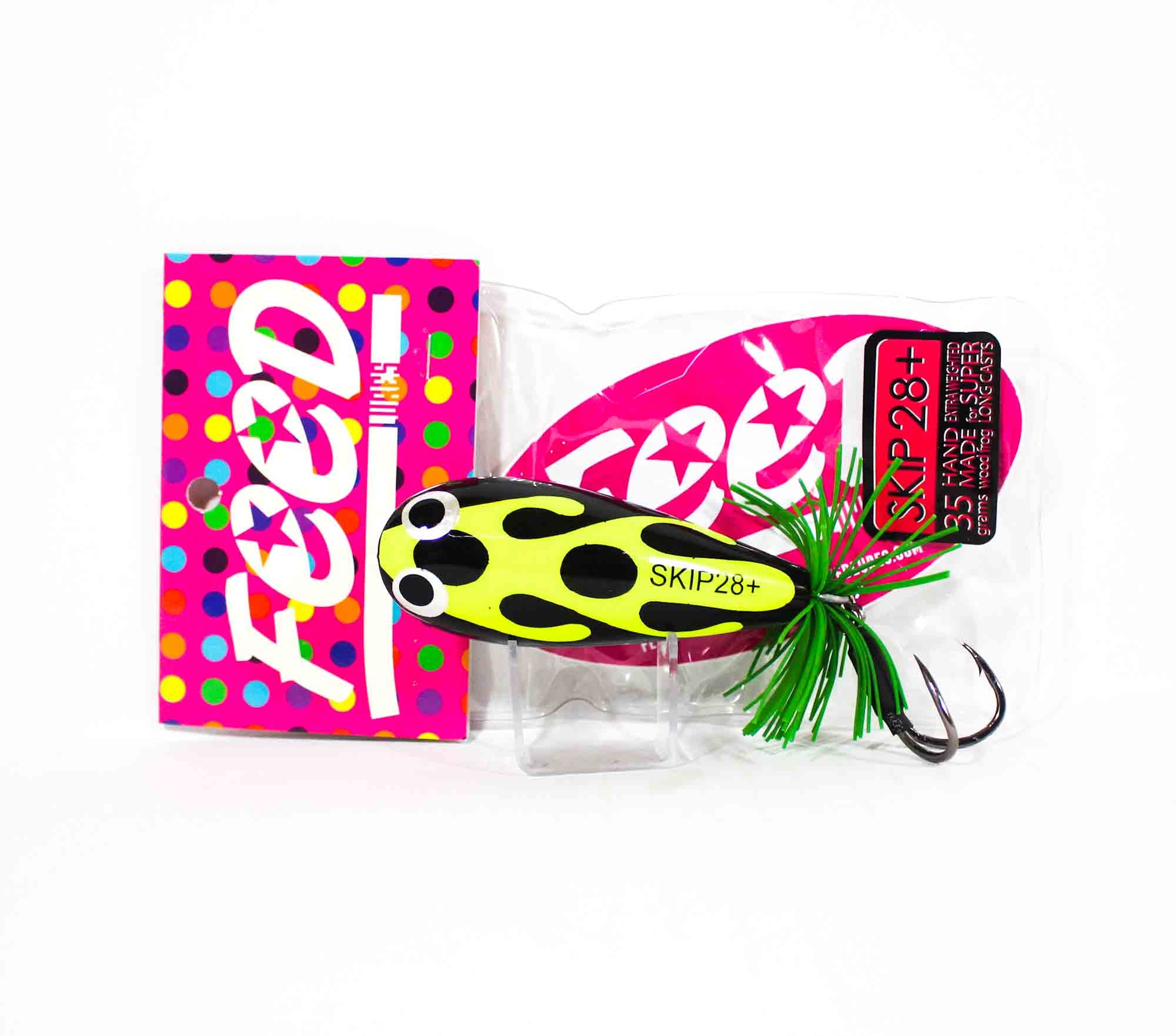 Feed Skip 28+ Hand Made Wood Frog Floating Lure 35 grams +1 (3101)