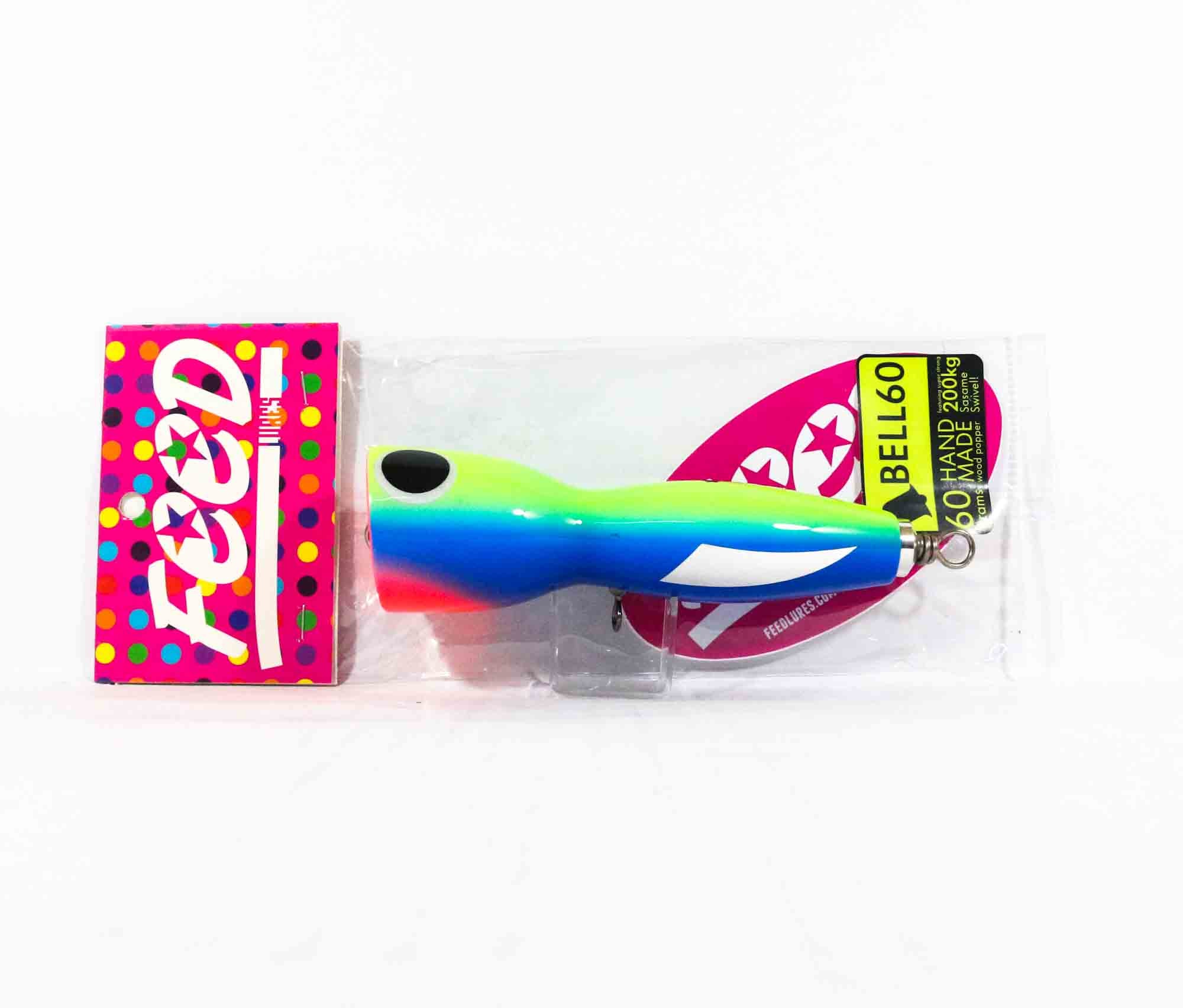 Feed Bell 60 Hand Made Wood Popper Floating Lure 60 grams 56 (7056)