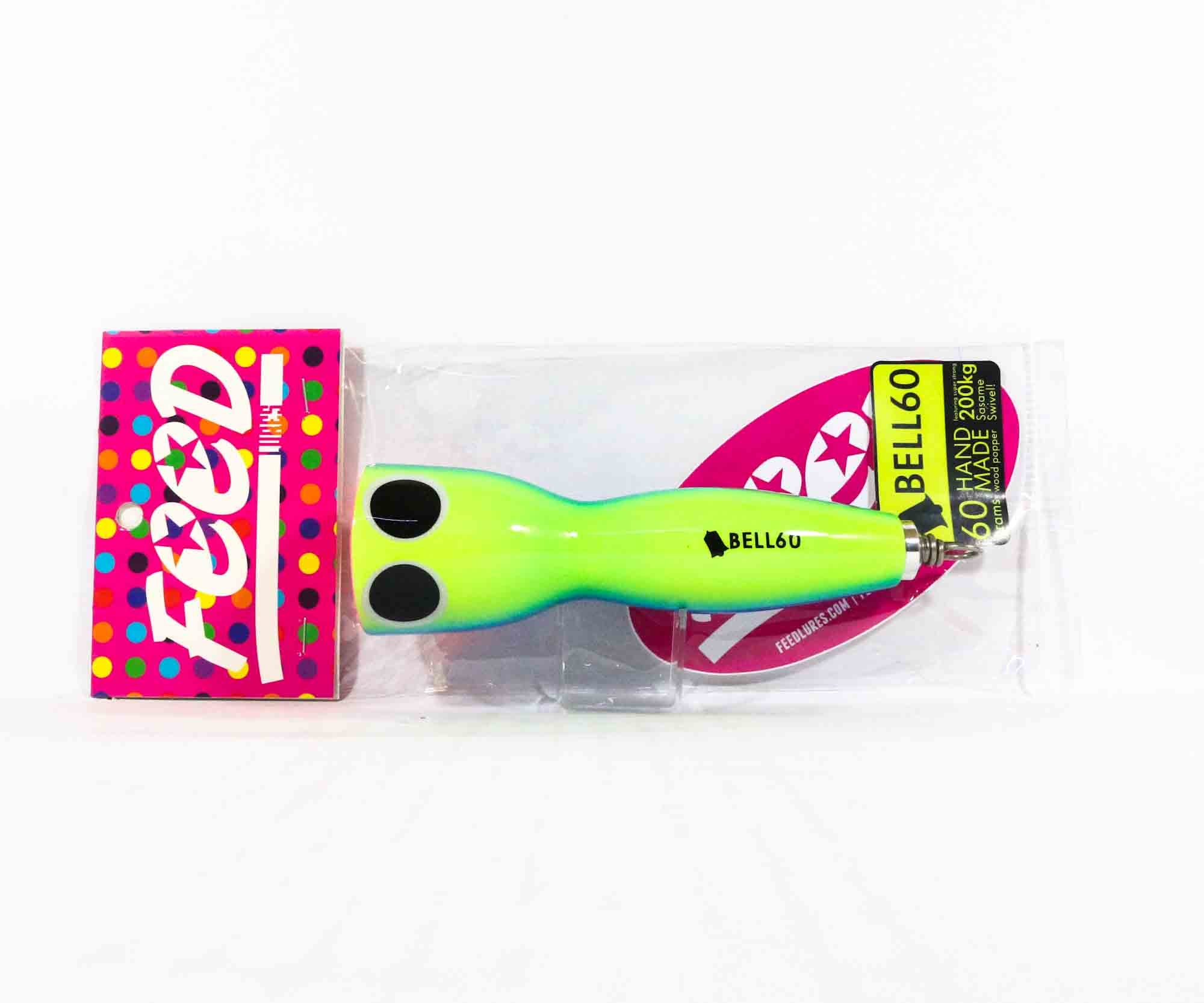 Feed Bell 60 Hand Made Wood Popper Floating Lure 60 grams 56 (7056)