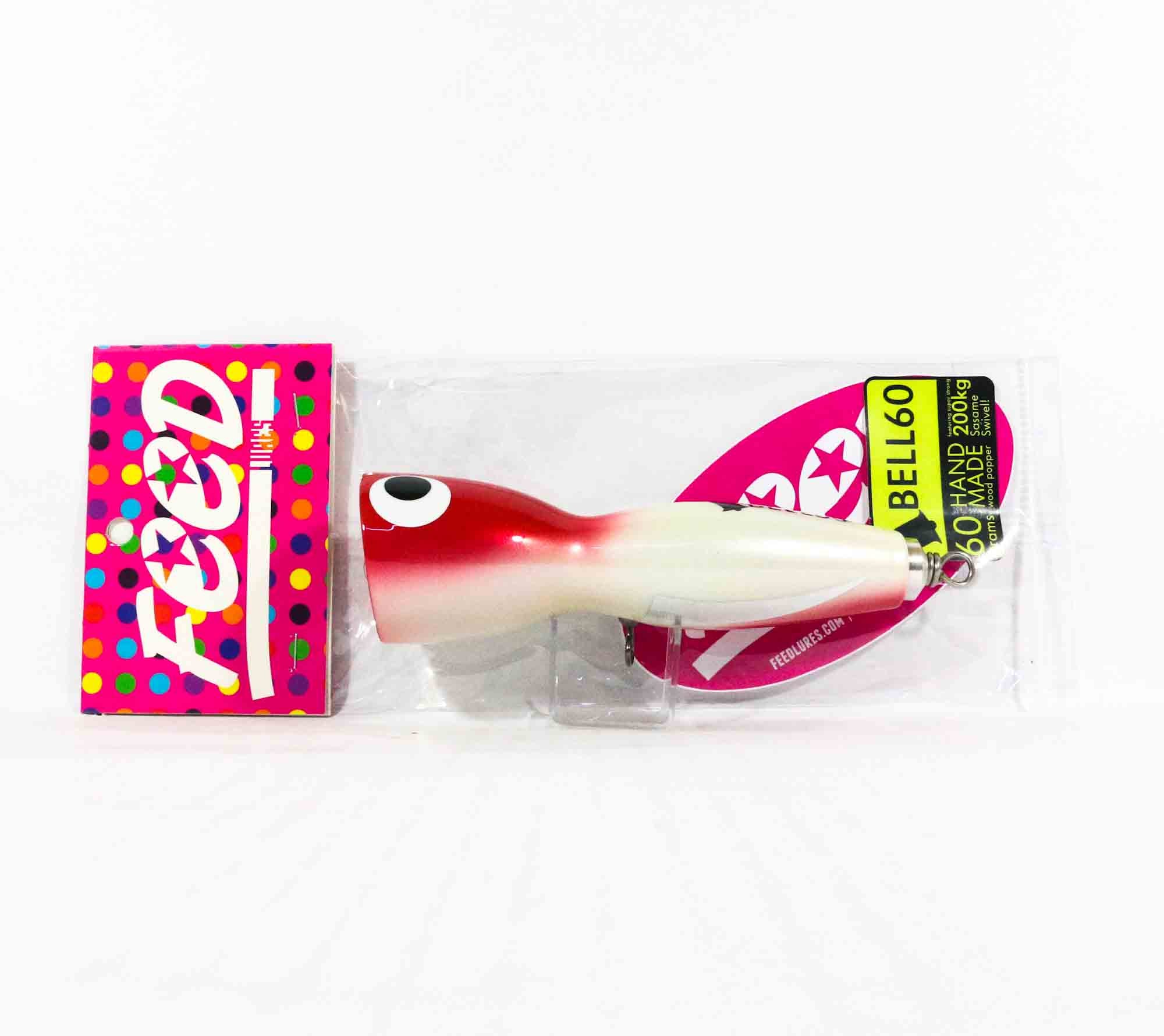 Feed Bell 60 Hand Made Wood Popper Floating Lure 60 grams 58 (7058)