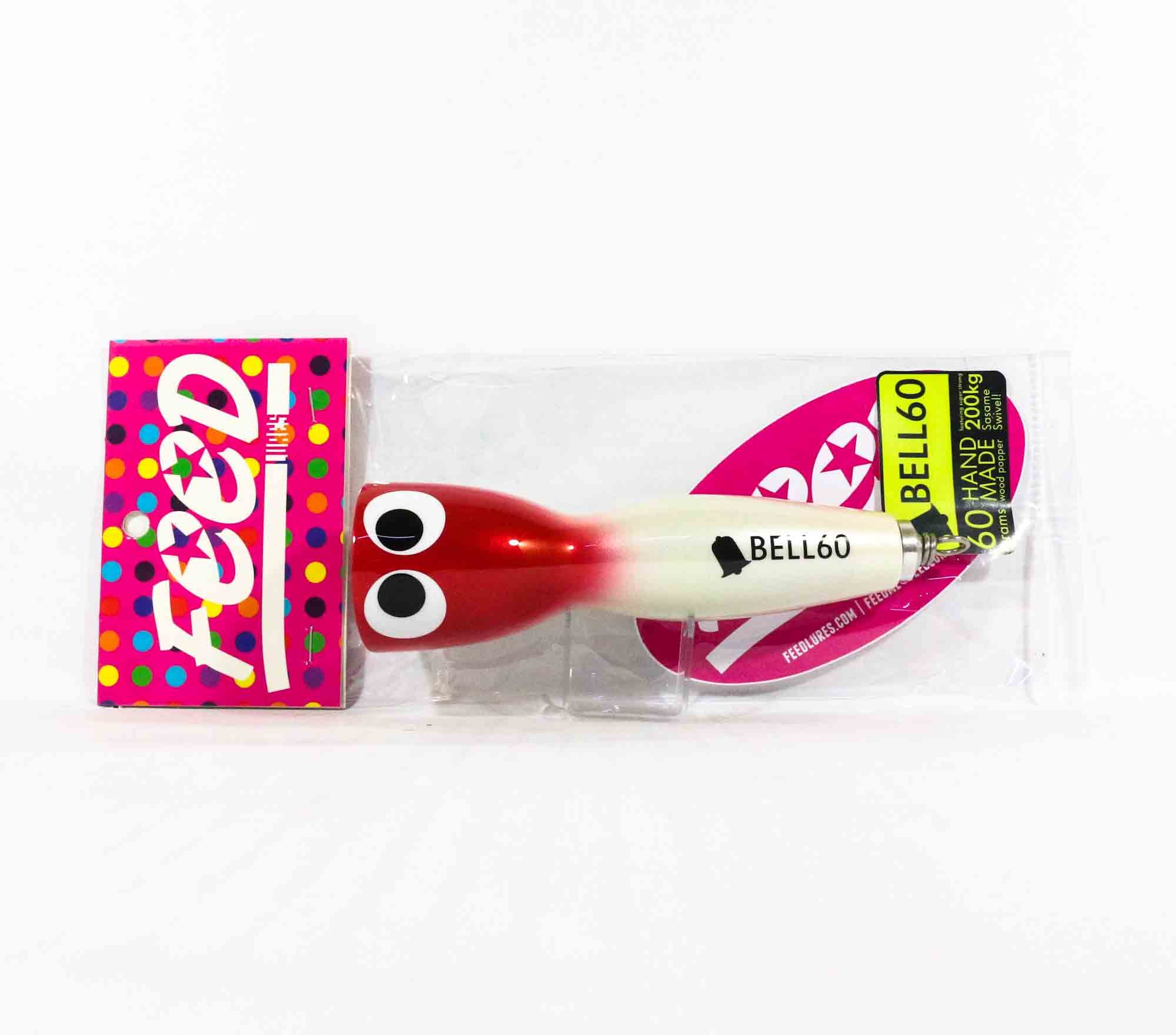 Feed Bell 60 Hand Made Wood Popper Floating Lure 60 grams 58 (7058)