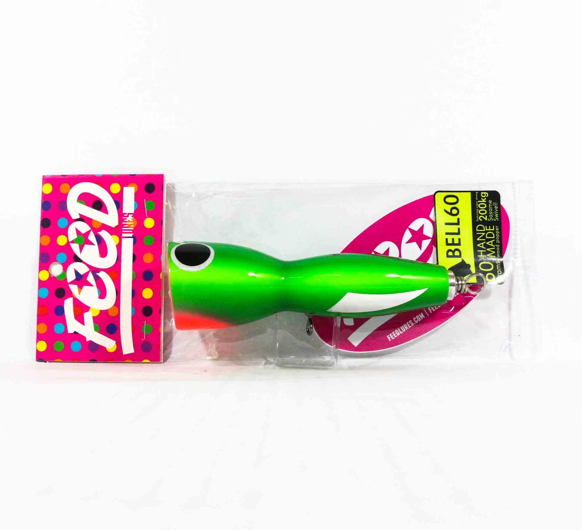Feed Bell 60 Hand Made Wood Popper Floating Lure 60 grams 62 (7062)