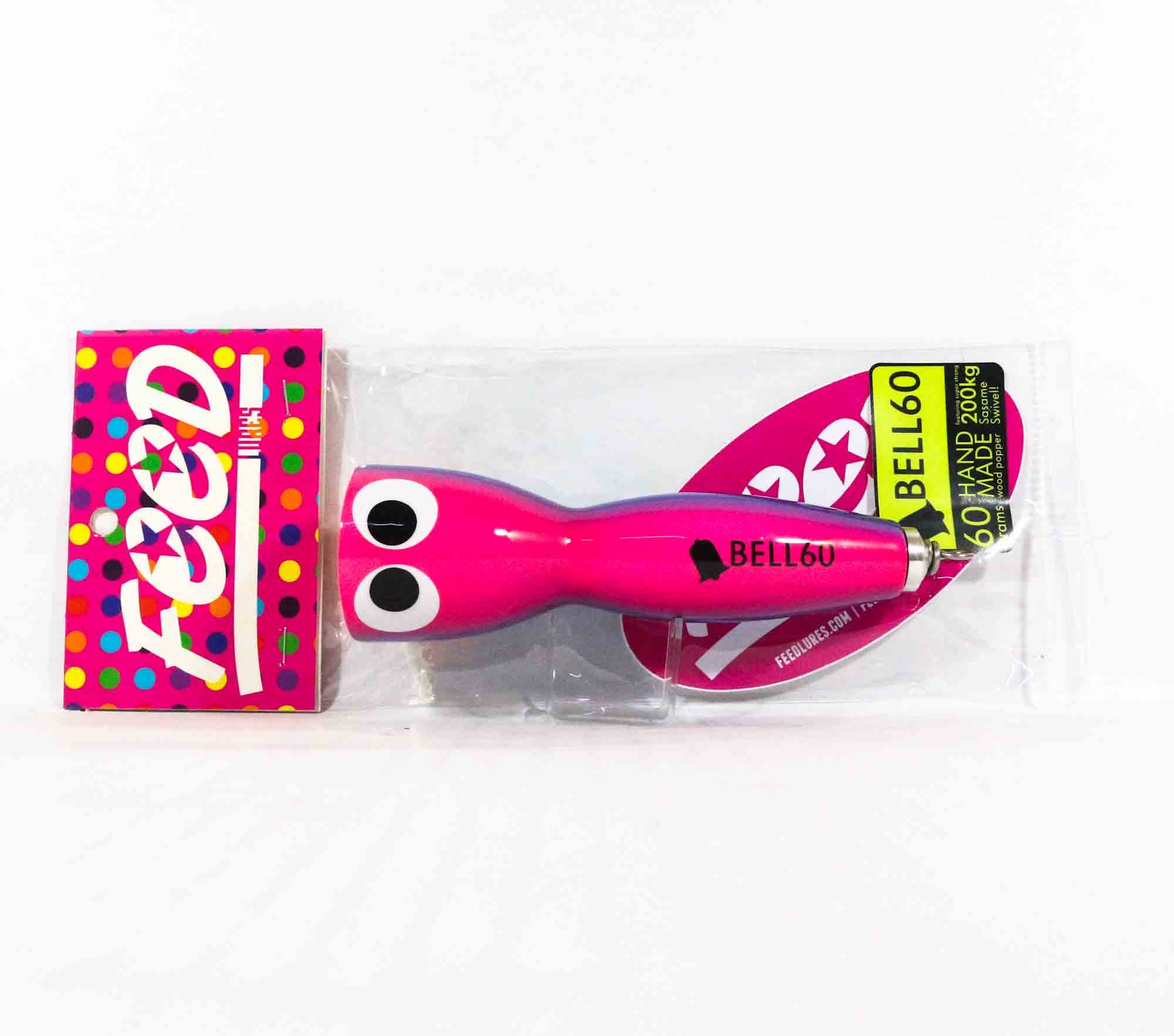 Feed Bell 60 Hand Made Wood Popper Floating Lure 60 grams 63 (7063)