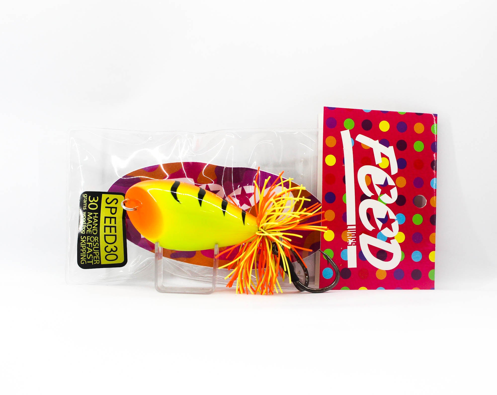 Feed Speed 30 Hand Made Wood Frog Floating Lure 30 grams 09 (1009)