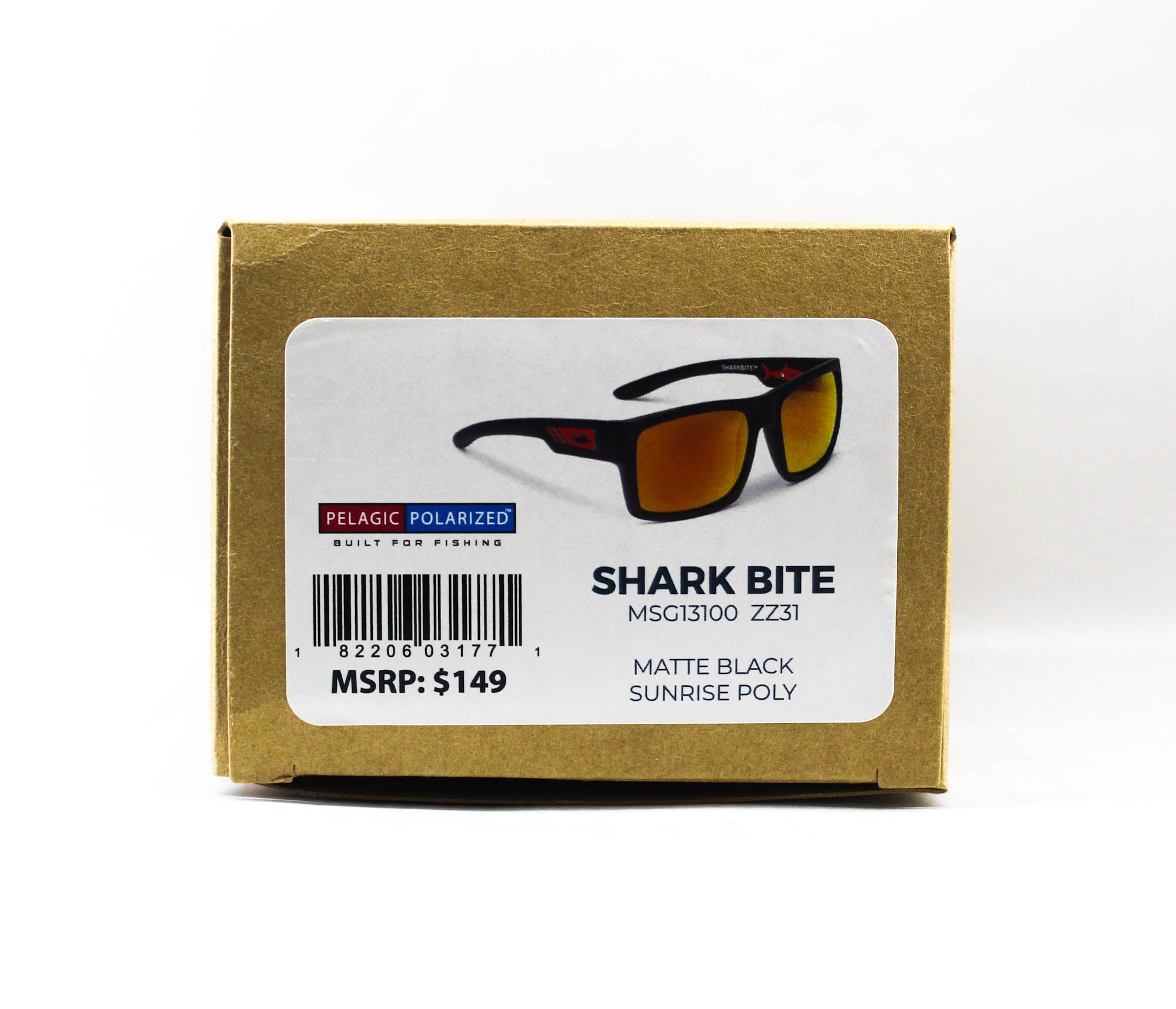 Pelagic 3100 Sunglasses Poly Polarized Shark Bite MBSR (1771)
