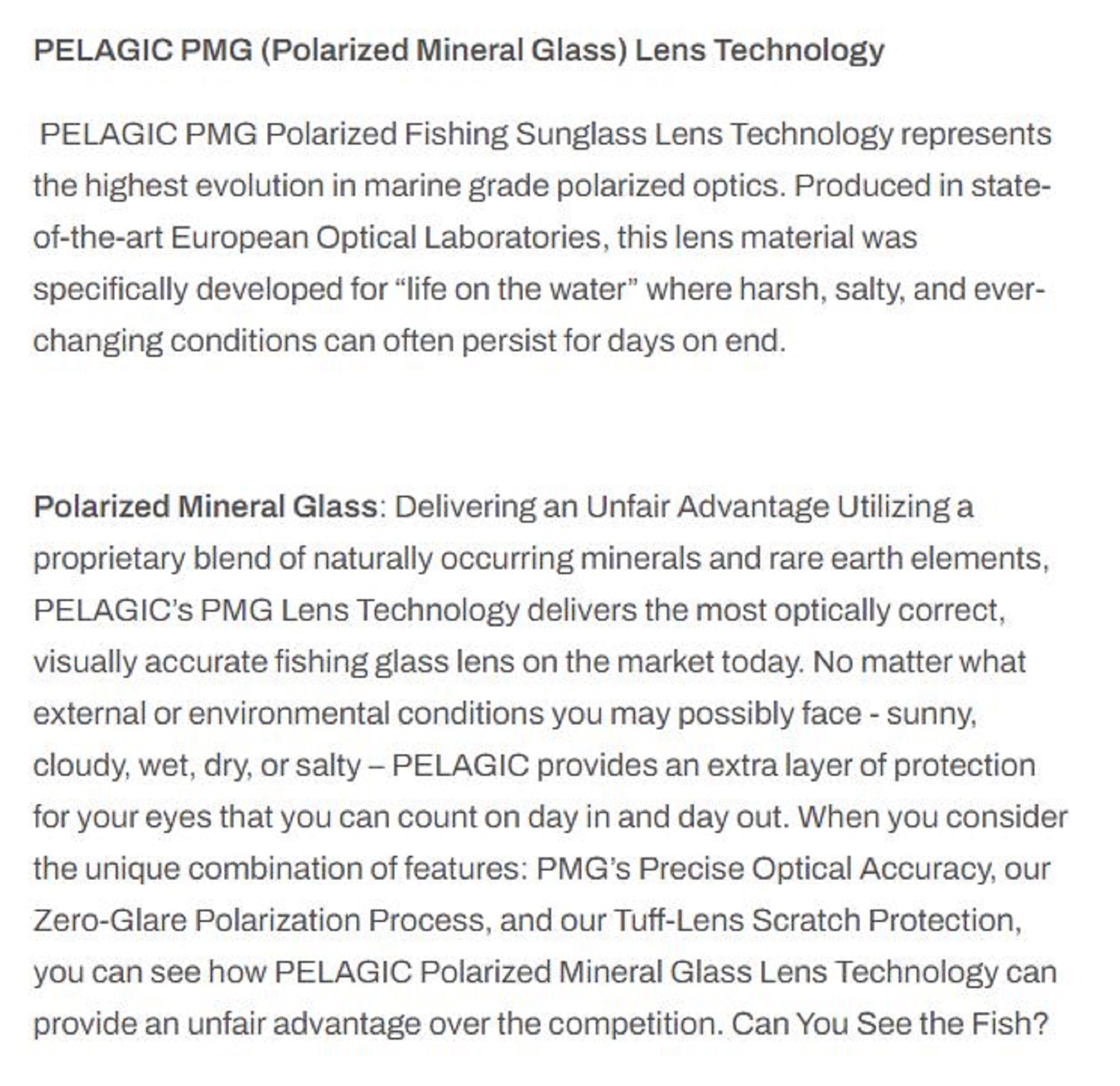 Pelagic 1501 Sunglasses Glass Polarized Pursuit MBBL (7547)