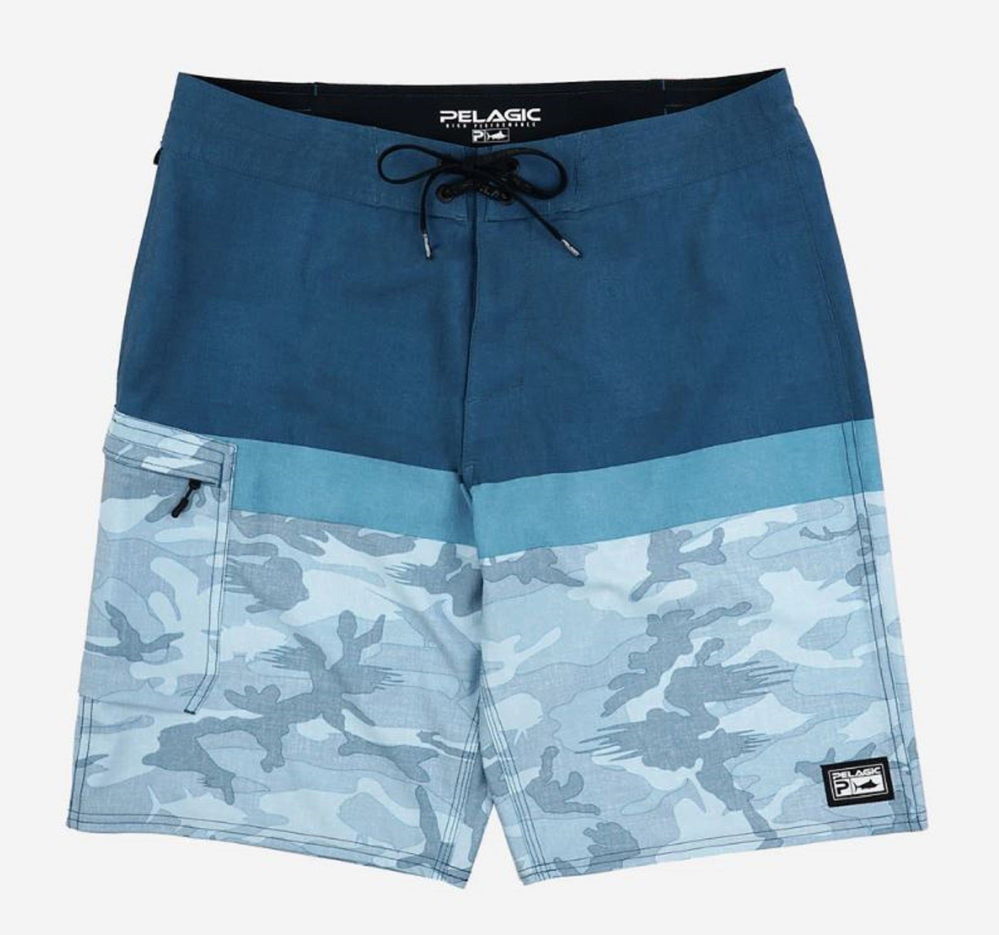 Pelagic 1001 Shorts Board Shorts 21 Inch Blue Water C Slate Size 32 (6113)