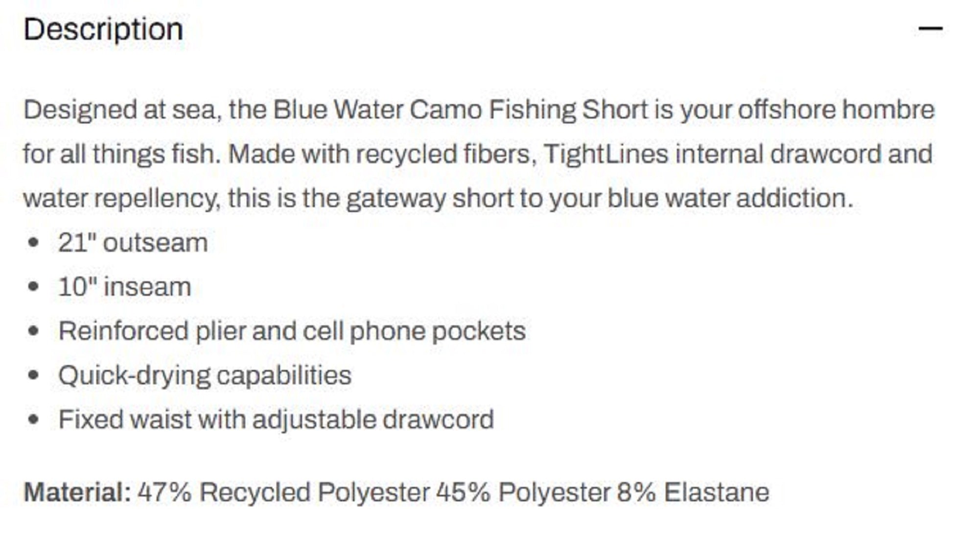 Pelagic 1001 Shorts Board Shorts 21 Inch Blue Water C Slate Size 32 (6113)