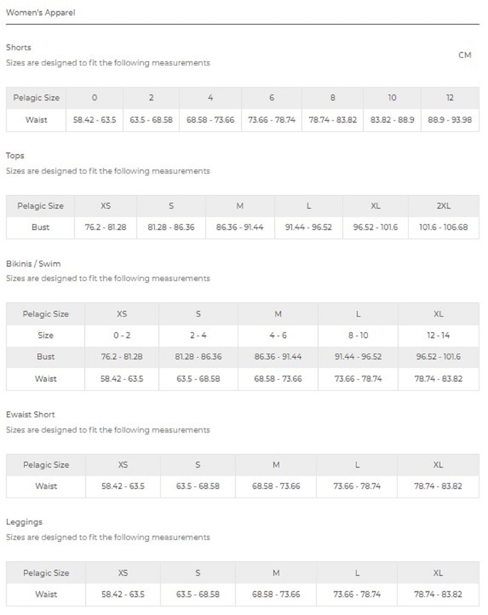 Pelagic 2002 Womens Shorts Deep Sea GRY Size 8 (3936)