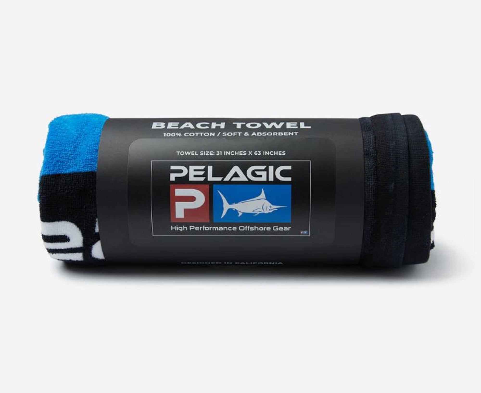 Pelagic 1260 Towel Deluxe BLK (5199)