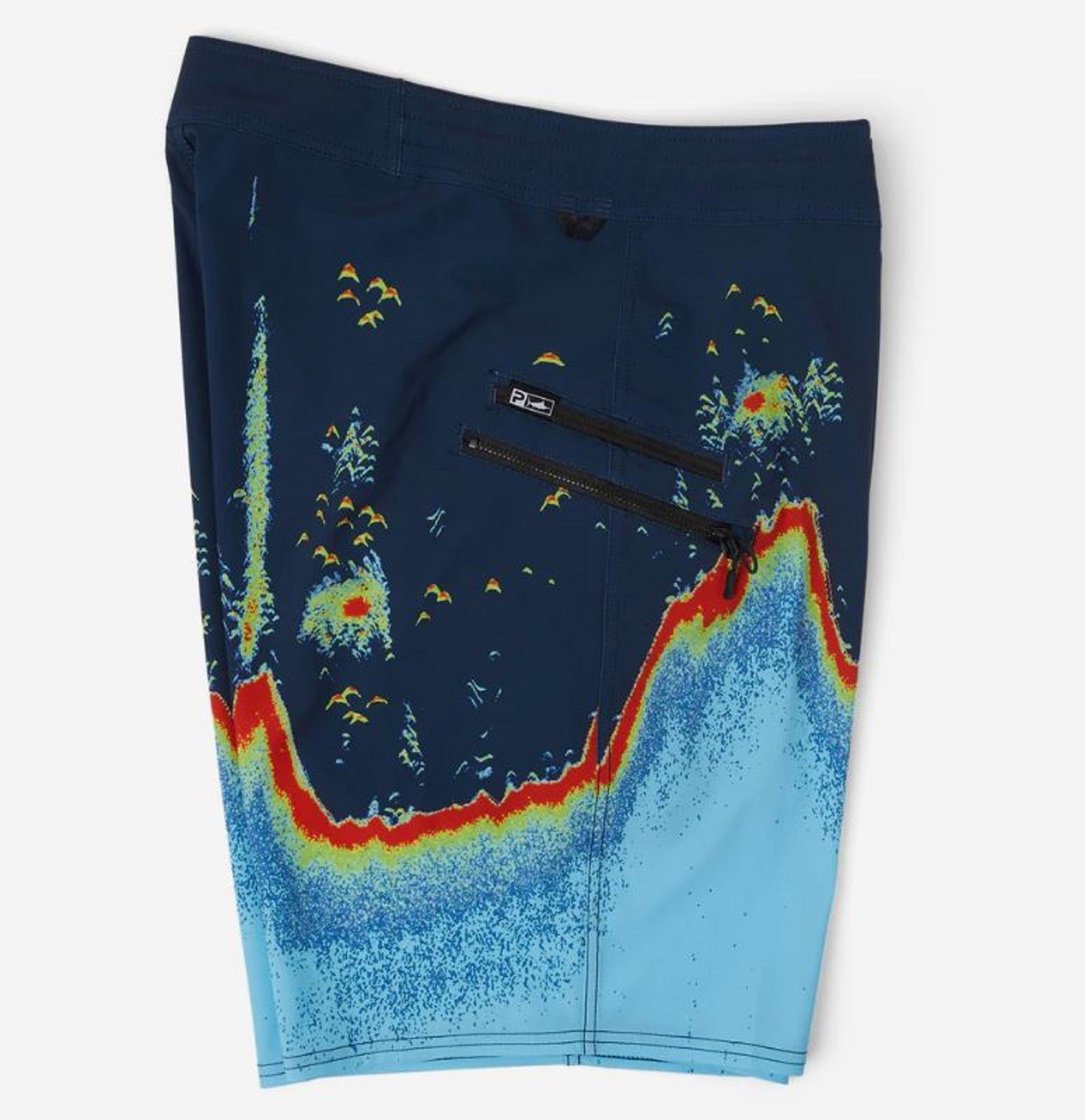 Pelagic 1001 Shorts Strike 19 Inch Sonar NVY Size 32 (6857)