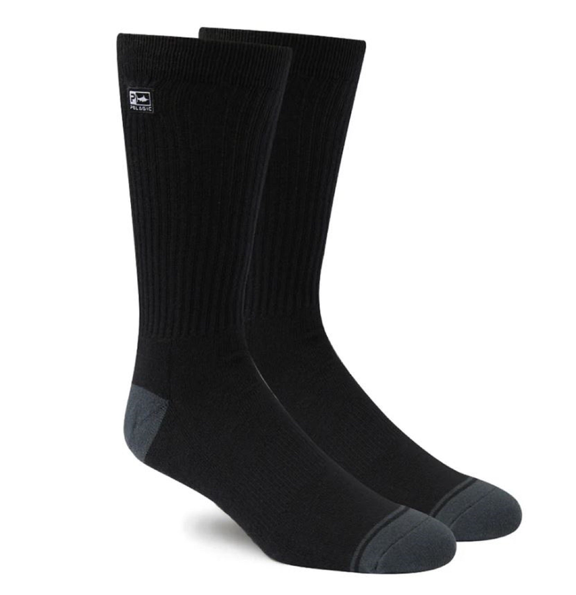 Pelagic 1230 Sock Perform Sock Sonar Black BLK Size Free (9513)