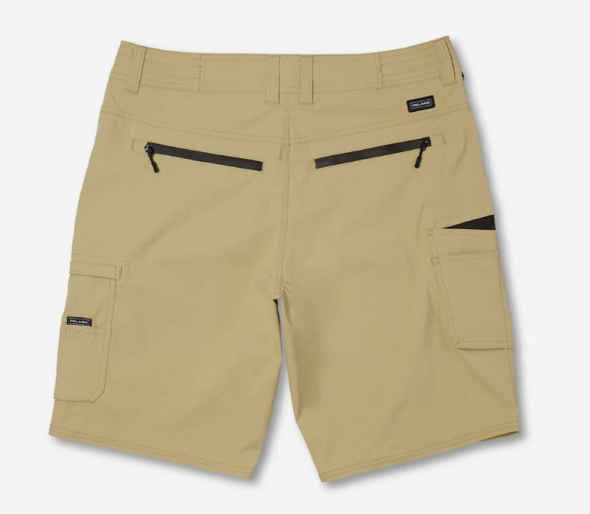 Pelagic 1001 Shorts Board Shorts 20 Inch Traverse Khaki Size 36 (6174)
