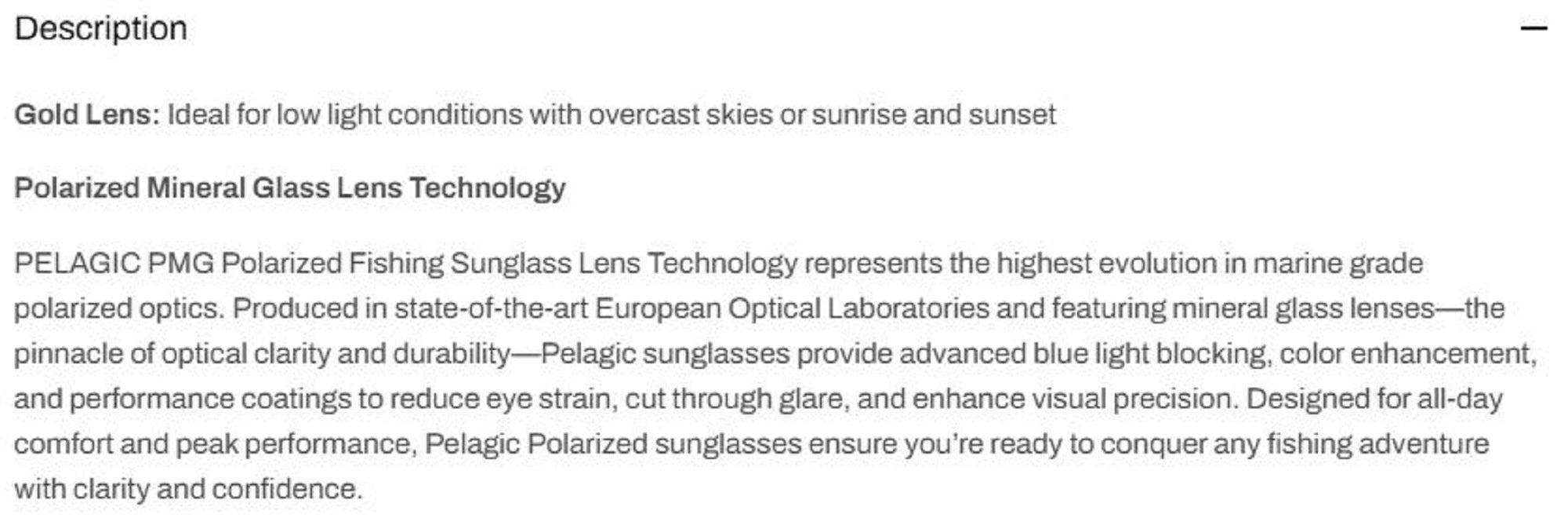 Pelagic 1501 Sunglasses Glass Polarized The Mack MBGO (0713)