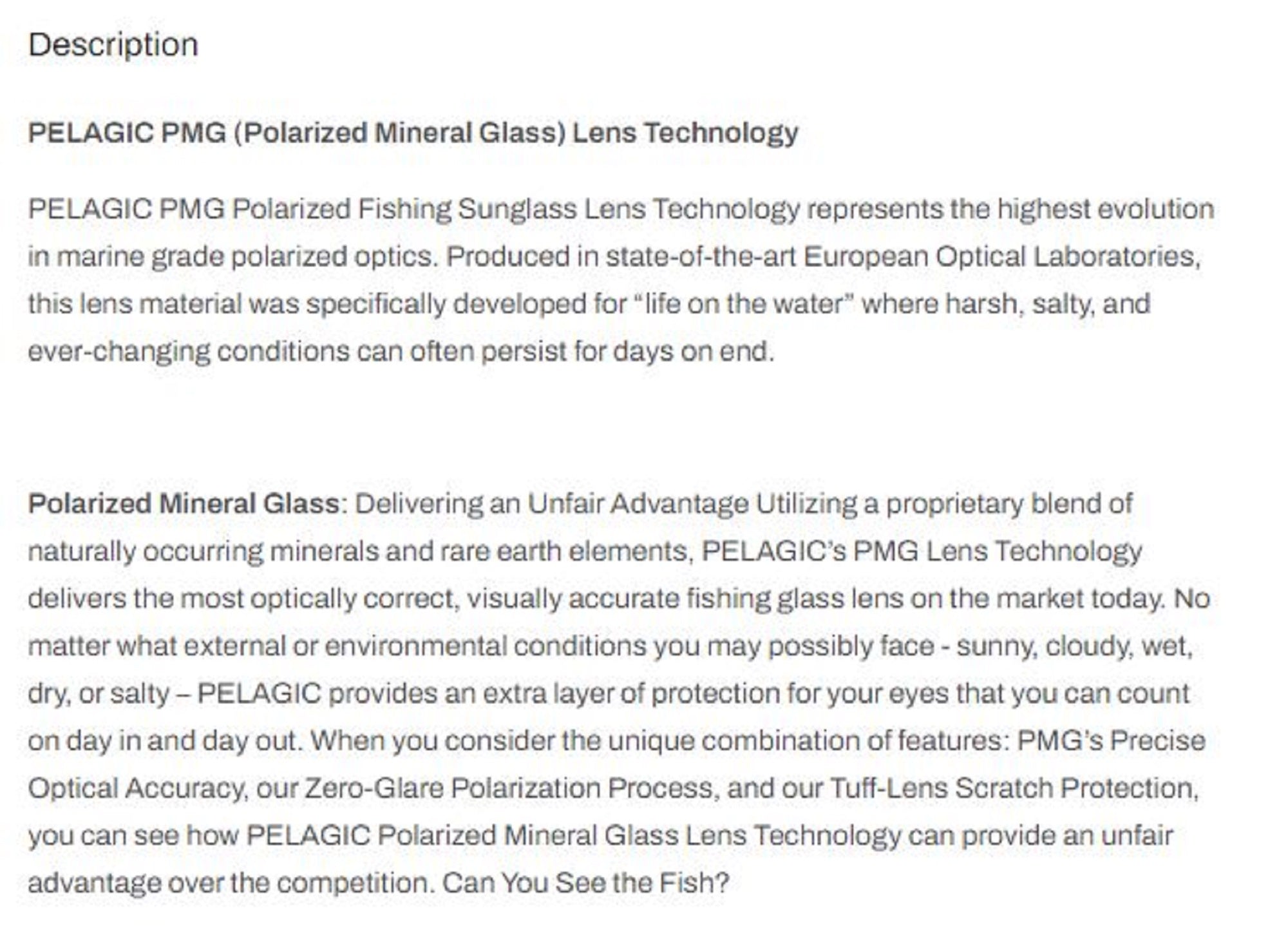 Pelagic 1501 Sunglasses Glass Polarized Ballyhoo BKBL (0720)