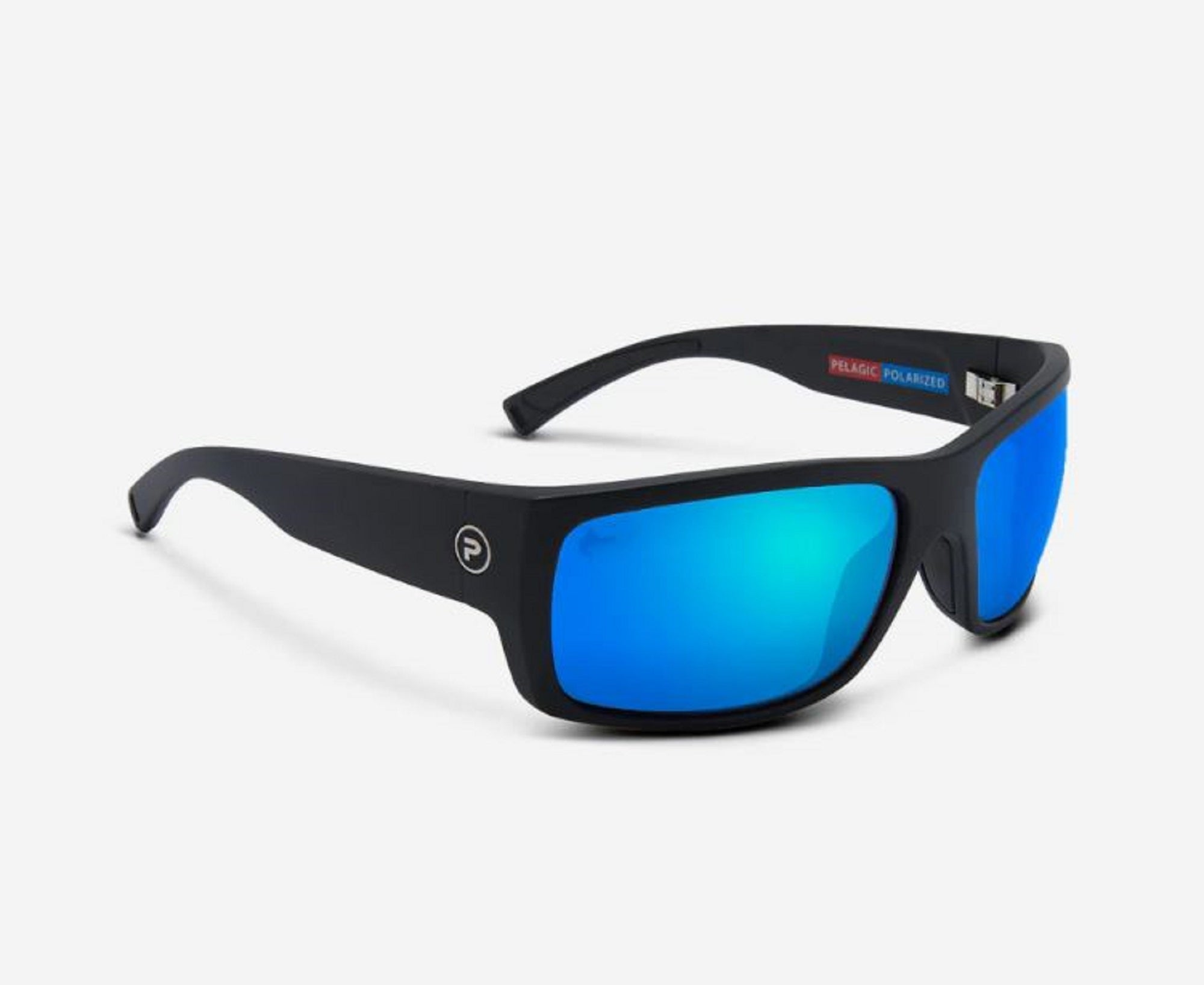 Pelagic 1501 Sunglasses Glass Polarized Fish Whistle BKBL (0799)