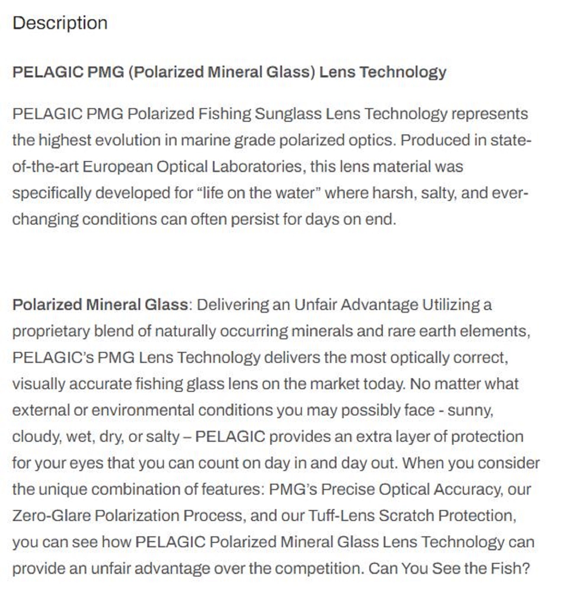 Pelagic 1501 Sunglasses Glass Polarized Fish Whistle BKBL (0799)