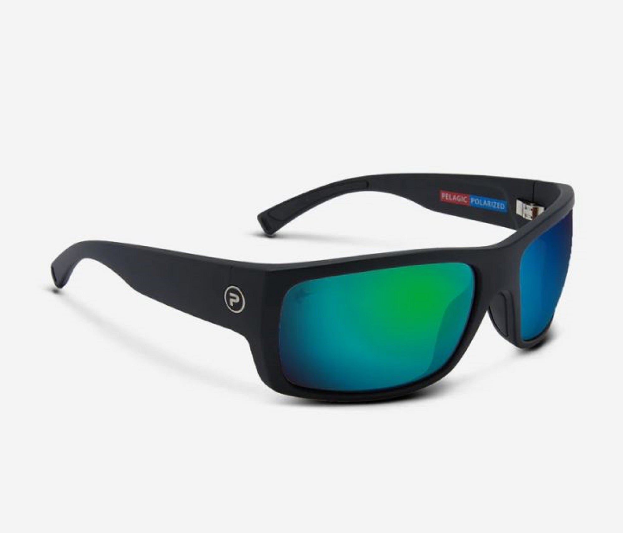Pelagic 1501 Sunglasses Glass Fish Whistle BKGR (0805)