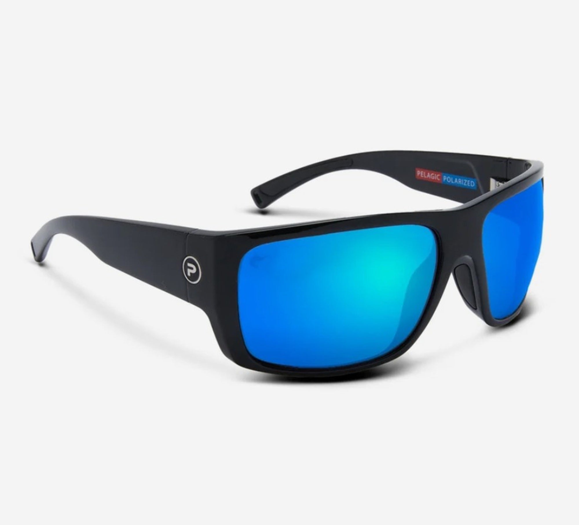 Pelagic 1501221002 Sunglasses Glass Polarized Kahuna BKBL (0843)