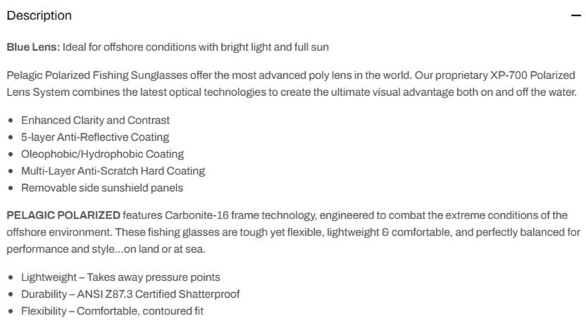 Pelagic 1501 Sunglasses Poly Polarized Navigator GRBL (0904)