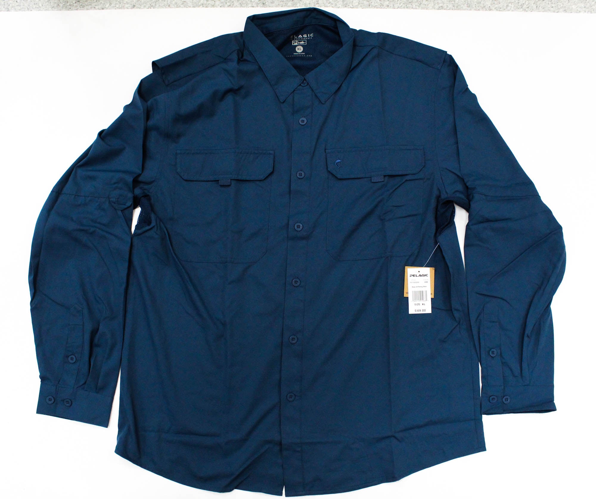 Pelagic 1017 Fishing Shirt Long Sleeve Keys SMB Size XL (4681)