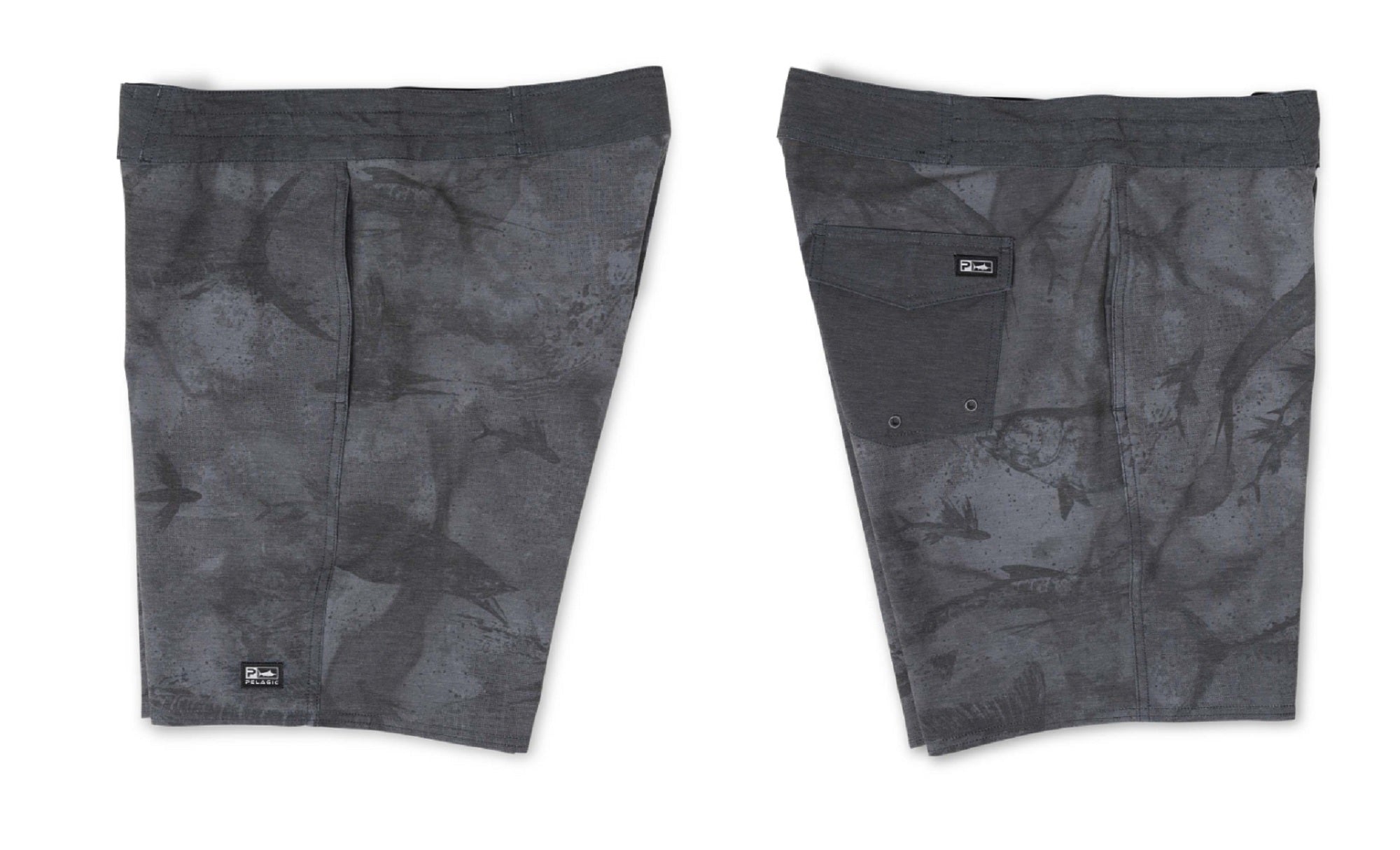 Pelagic 1001 Boardshorts 18 Inch Cortez Open Seas Print BCH Size 34 (9914)