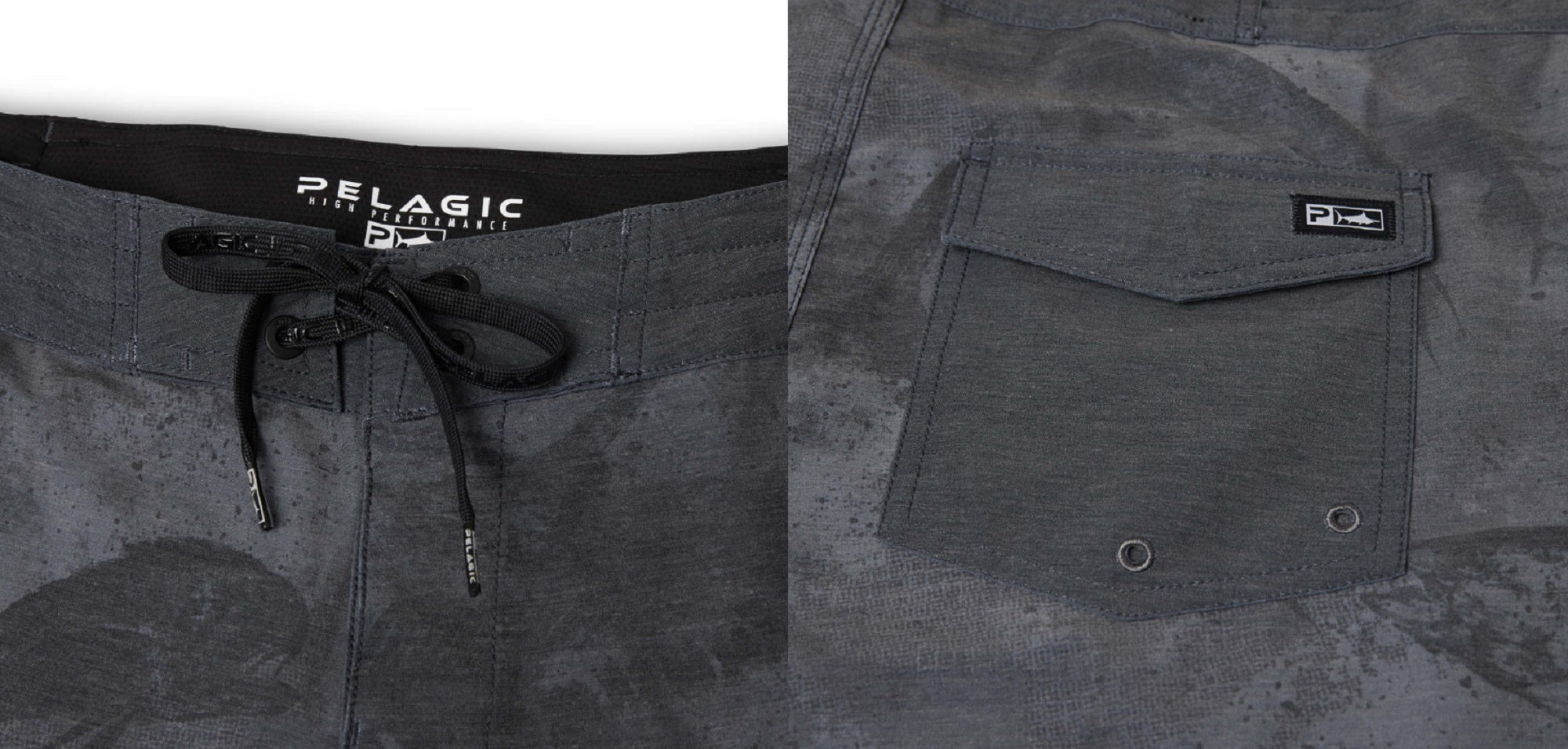 Pelagic 1001 Boardshorts 18 Inch Cortez Open Seas Print BCH Size 34 (9914)