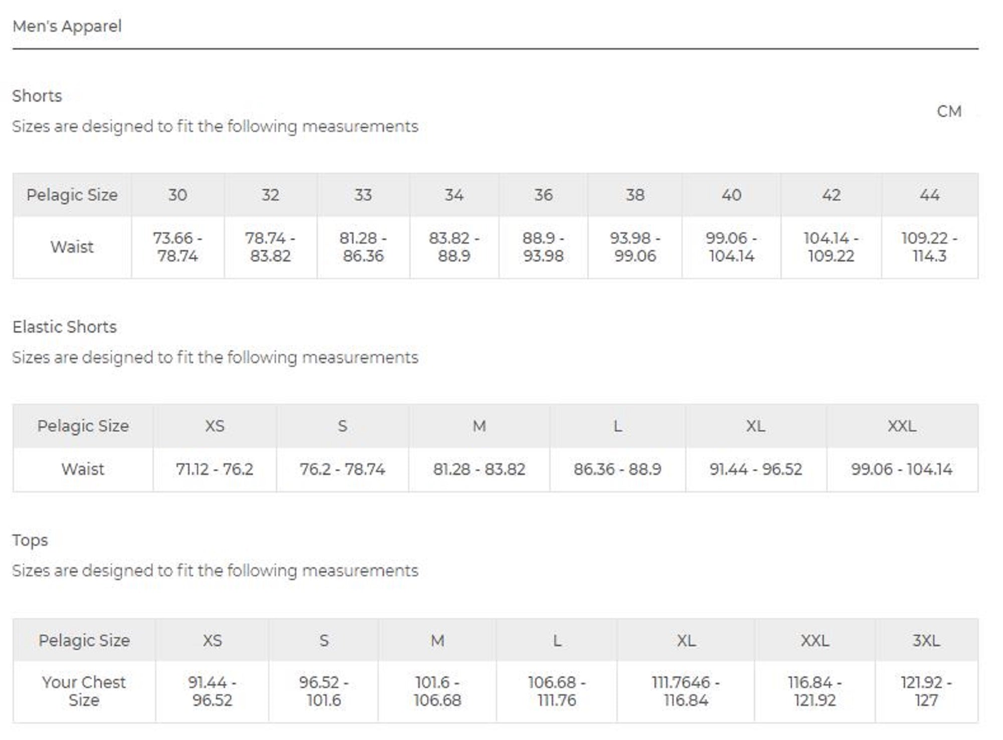 Pelagic 1001 Boardshorts 18 Inch Cortez Open Seas Print BCH Size 34 (9914)