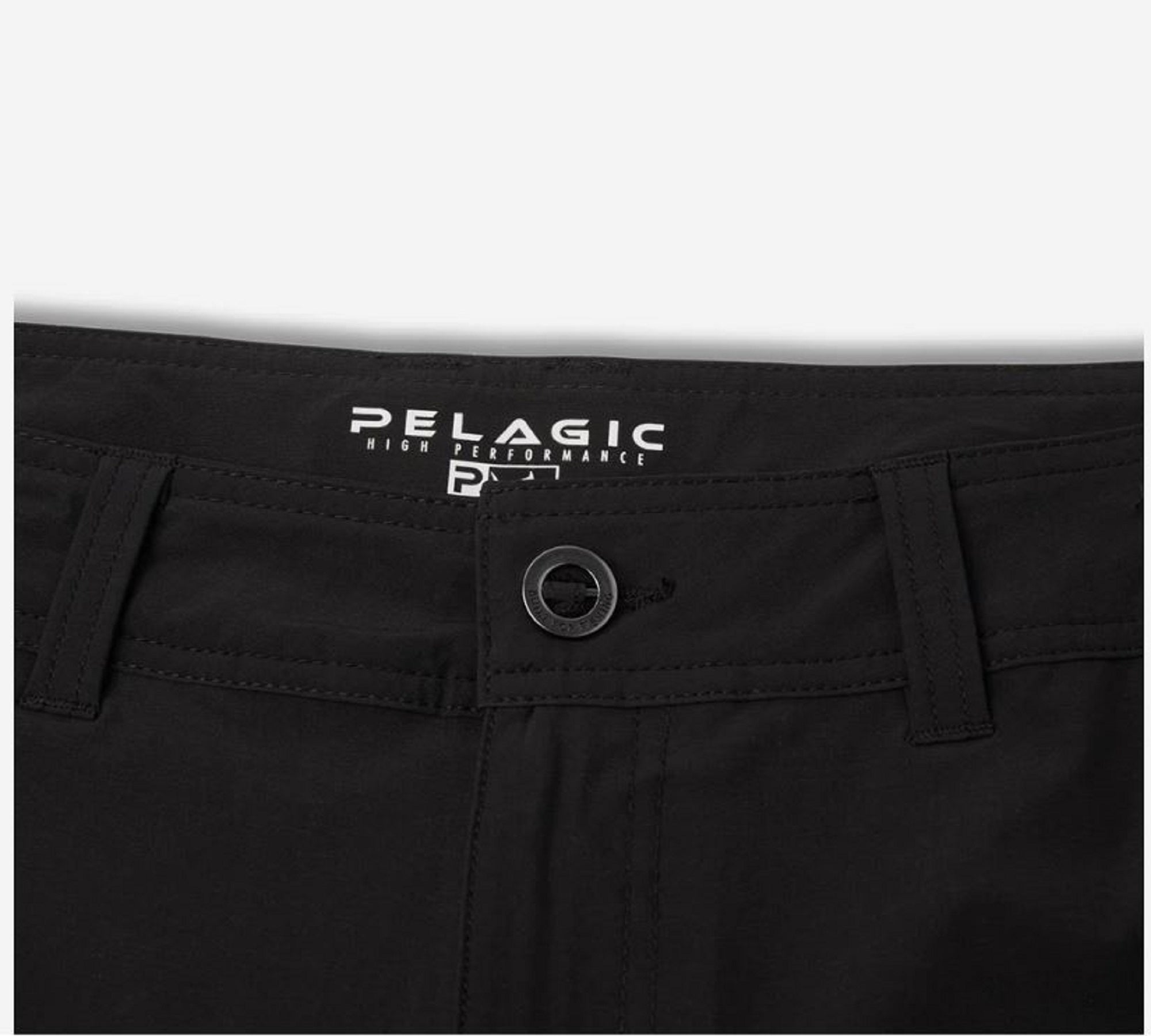 Pelagic 1002 Shorts Hybrid 18 Inches Mako BLK Size 38 (0194)