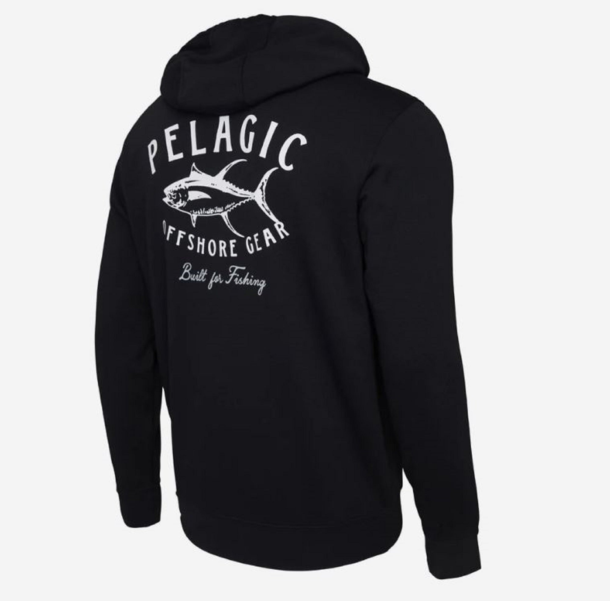 Pelagic 1060 Zip Fleece Hoodie Tuna Trip BLK Size L (1689)