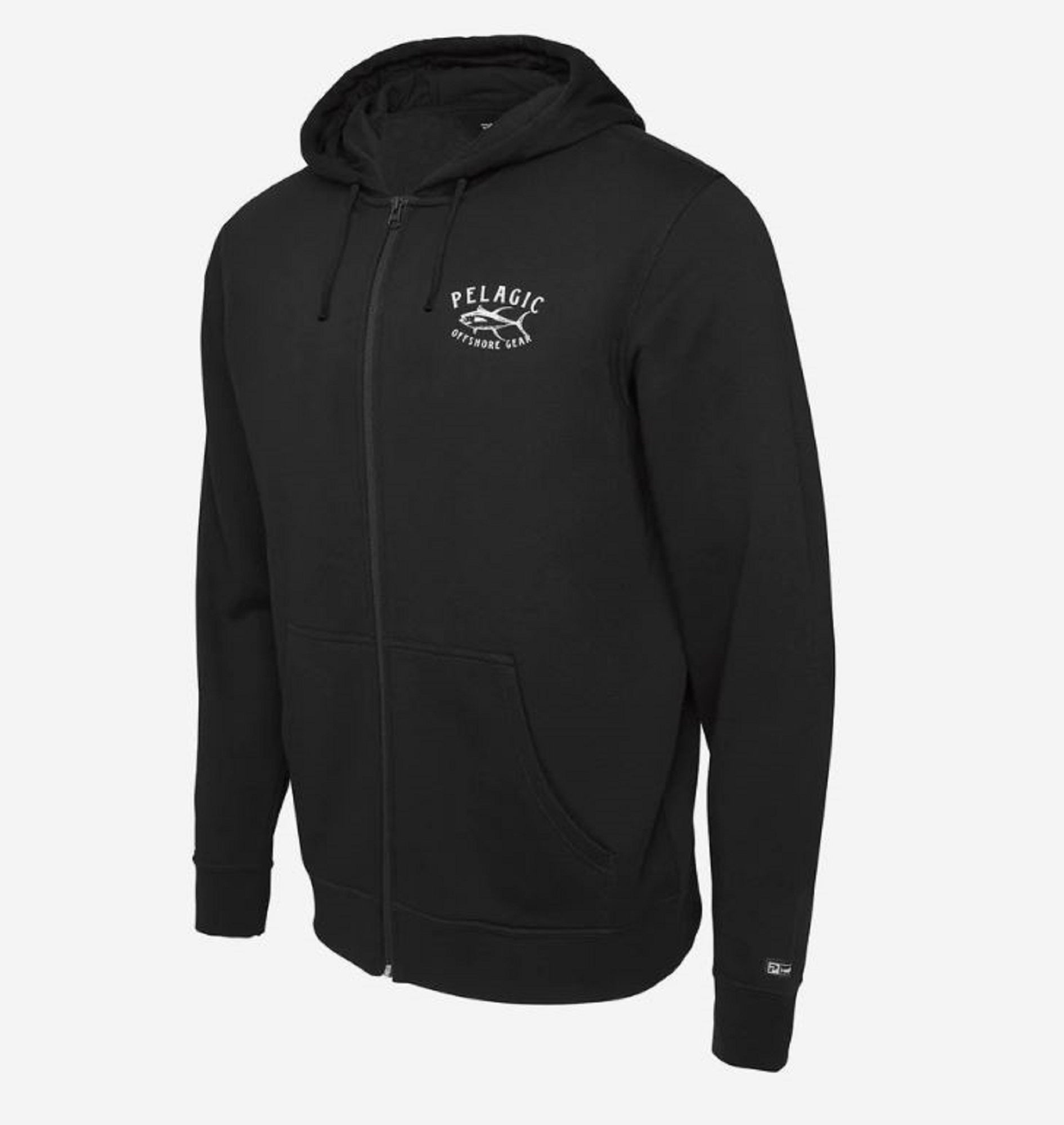 Pelagic 1060 Zip Fleece Hoodie Tuna Trip BLK Size XL (1696)
