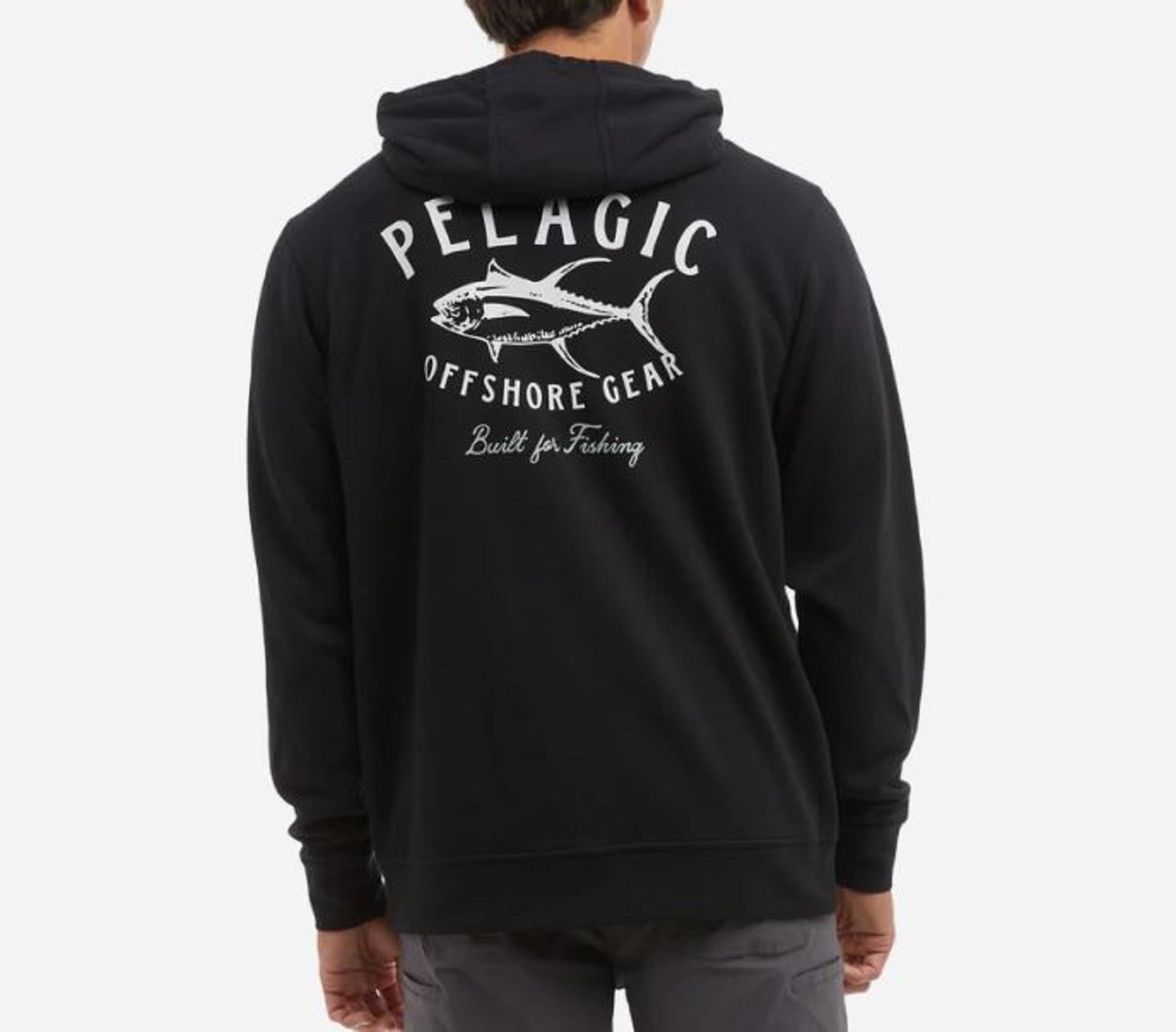 Pelagic 1060 Zip Fleece Hoodie Tuna Trip BLK Size XL (1696)