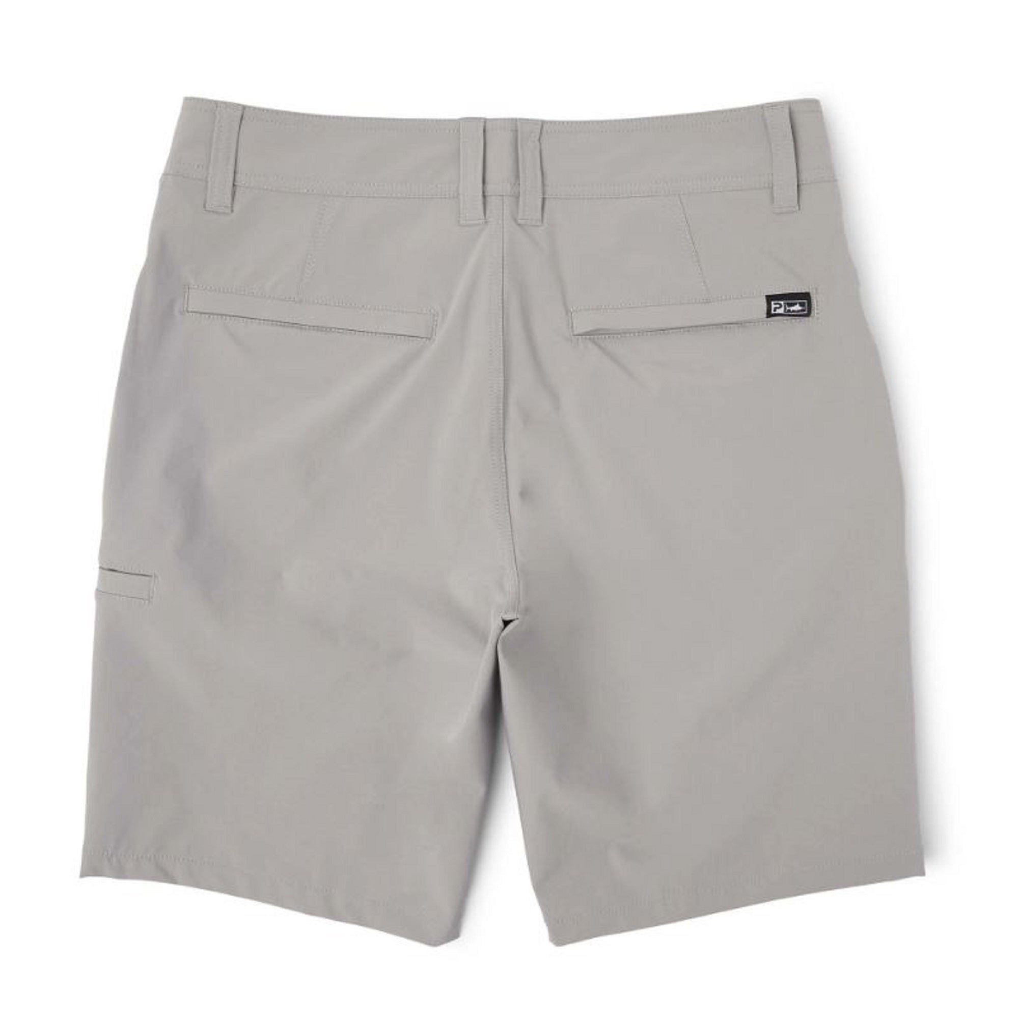 Pelagic 1002 Shorts Hybrid 20 Inches Mako Hydro Gyotaku GRY Size 32 (9456)