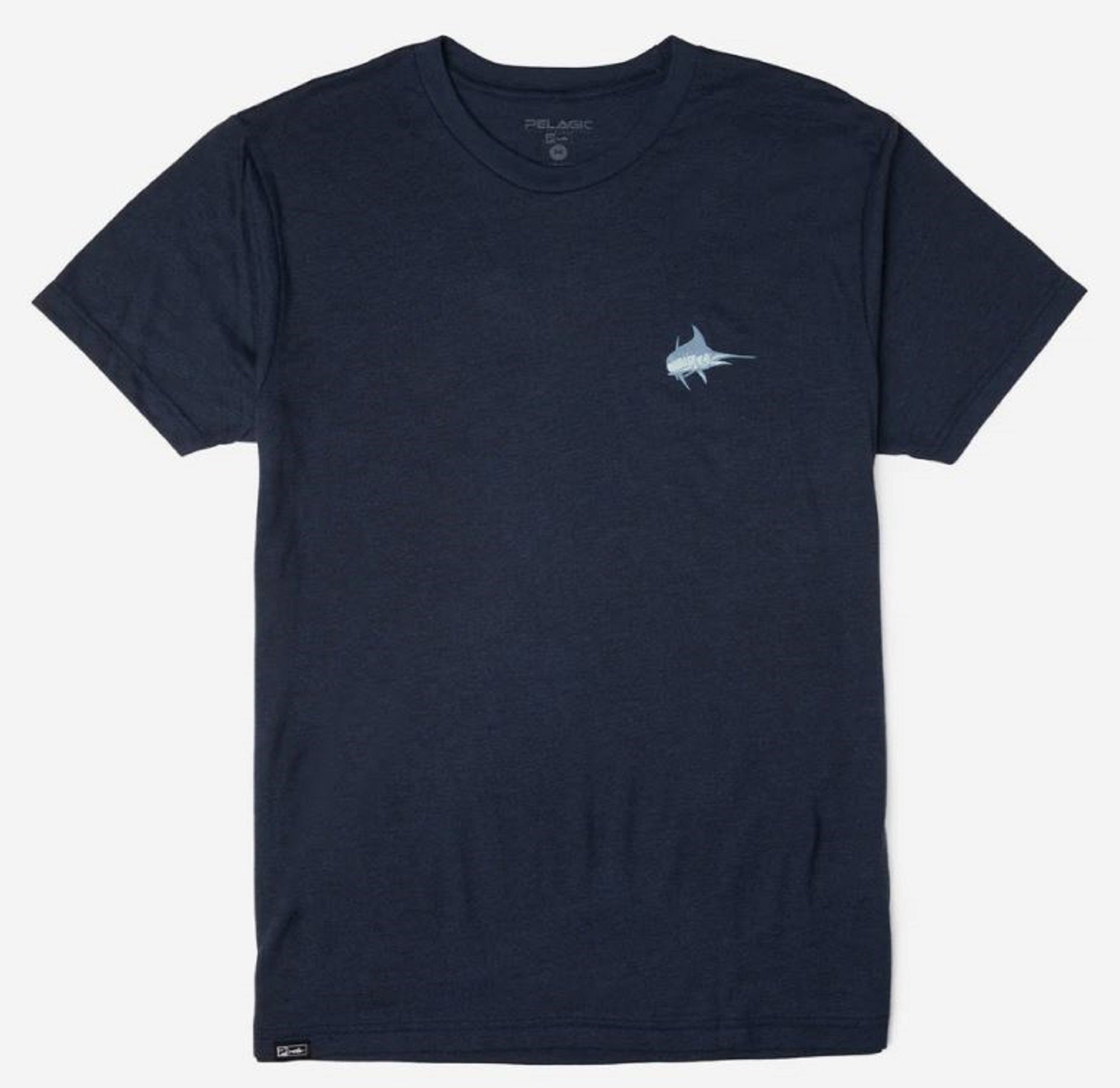 Pelagic 1172 Fishing Shirt Short Sleeve Triblend Turner NVY Size S (9684)