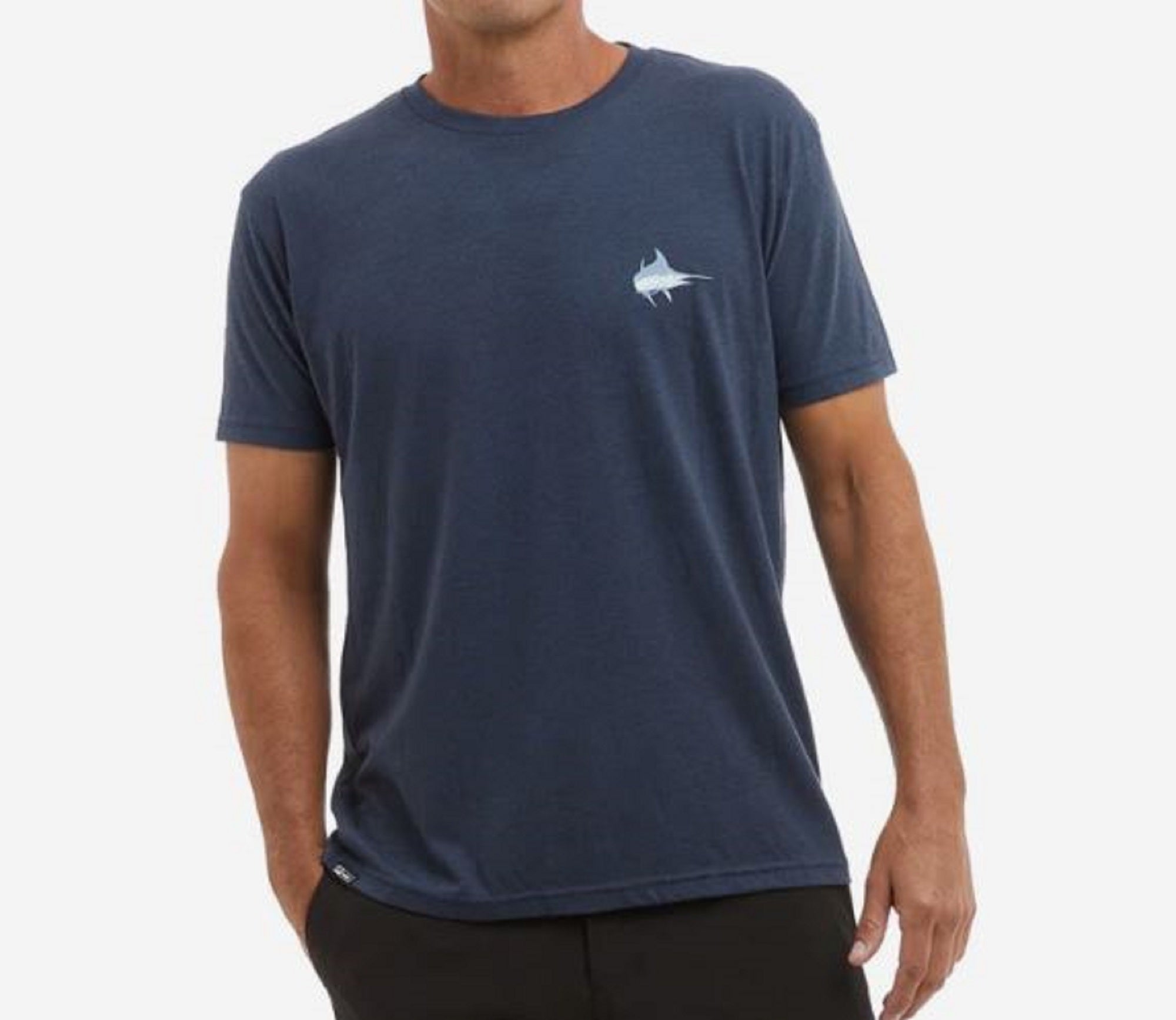 Pelagic 1172 Fishing Shirt Short Sleeve Triblend Turner NVY Size M (9691)